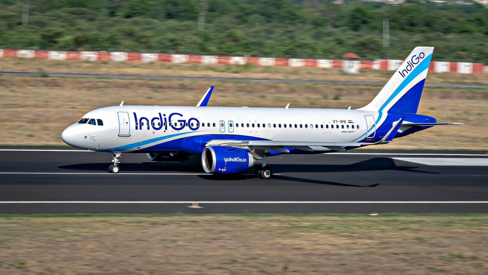 Ein Airbus A320 im Betrieb der IndiGo Air