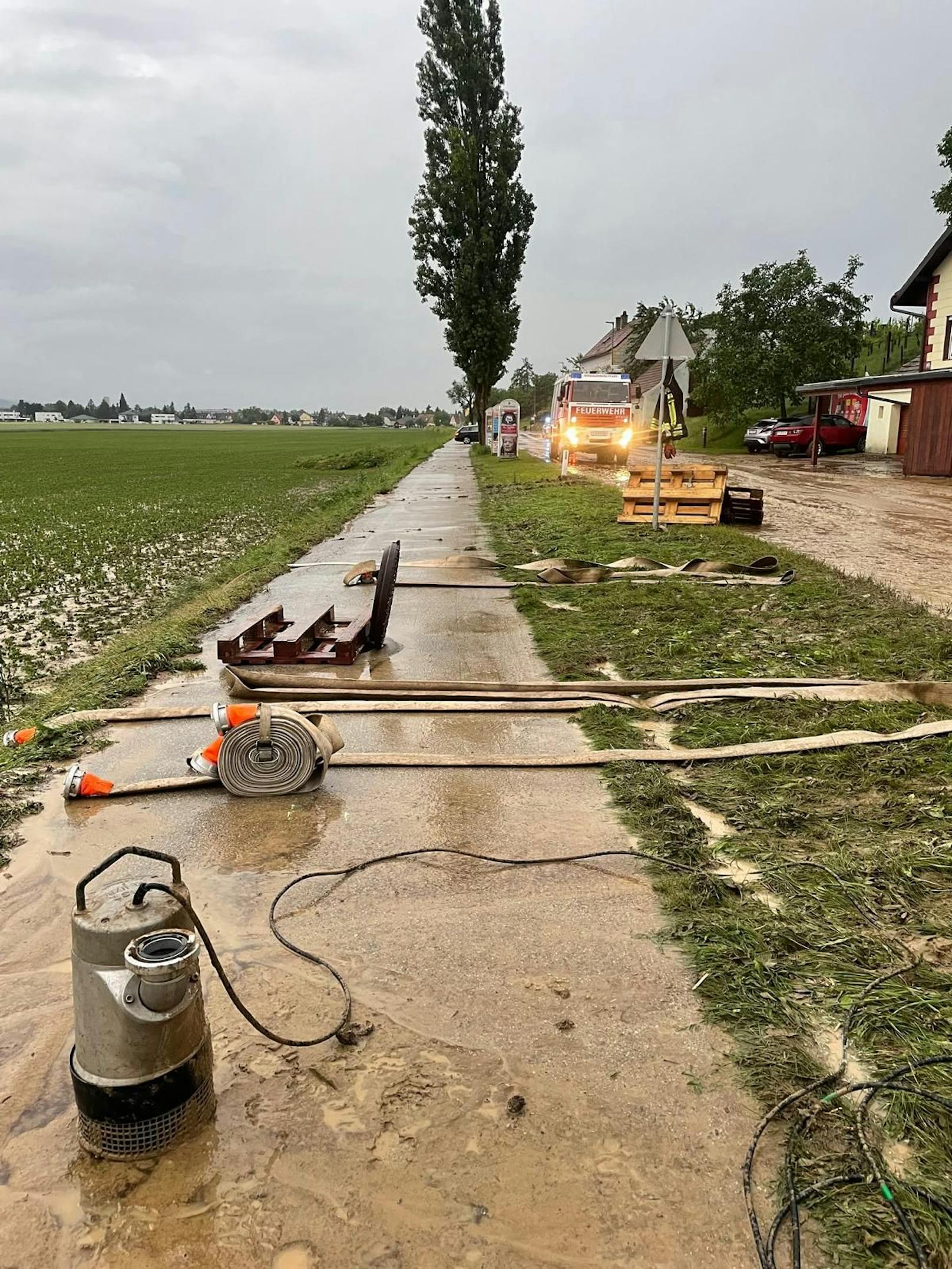 Unwettereinsätze im Bezirk St. Pölten-Land