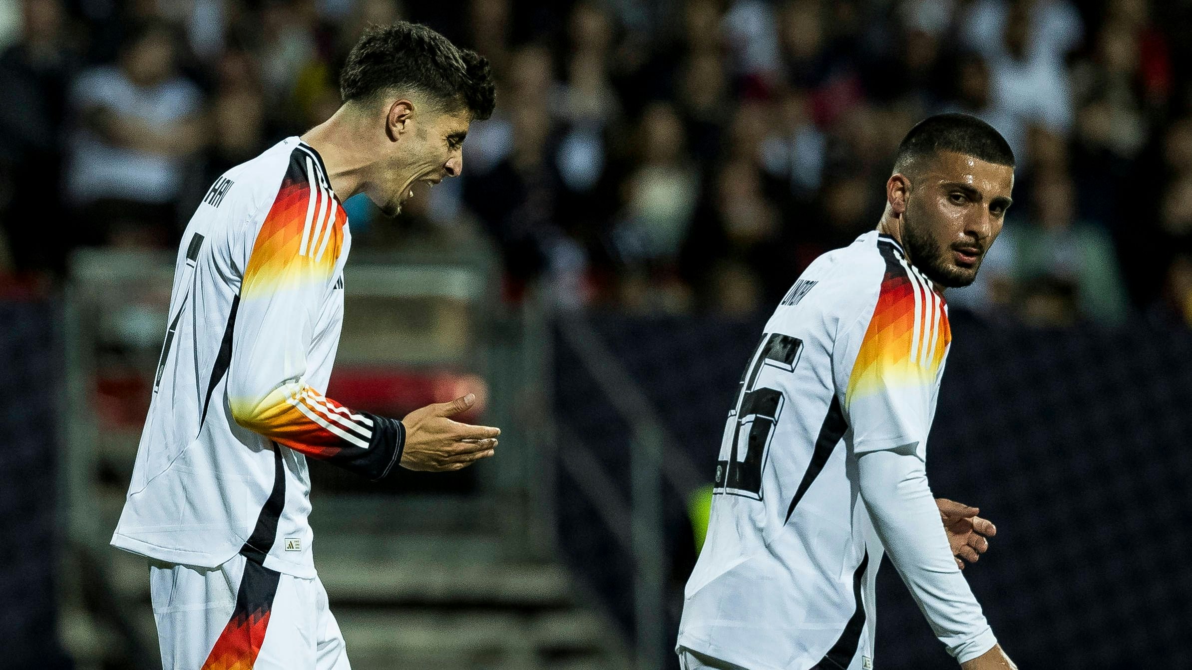 Der Ball wollte nicht ins Tor für Deutschland.