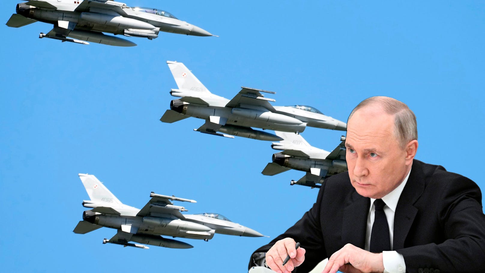 NATO-Land lässt nach Putin-Angriff Kampfjets aufsteigen