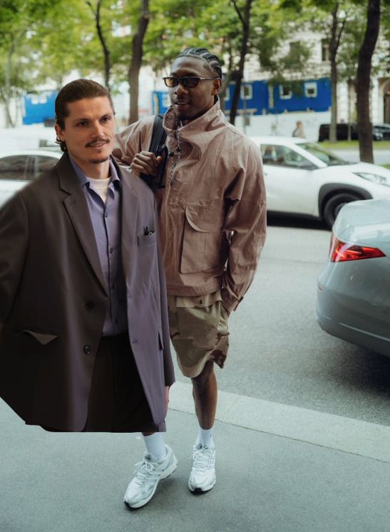 Marcel Sabitzer und David Alaba reisten am Dienstag nach Wien.