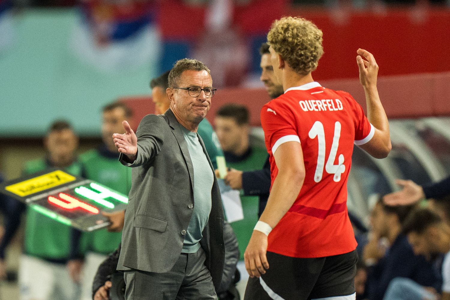 Rangnick verletzte sich leicht an der Hand