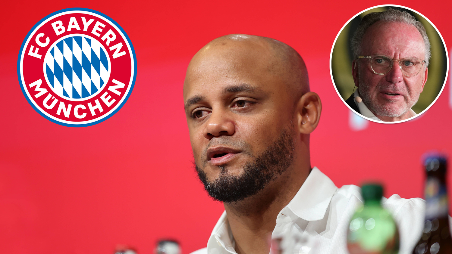Vincent Kompany bekommt schon vor seinem ersten Tag Druck von den Bayern-Bossen.