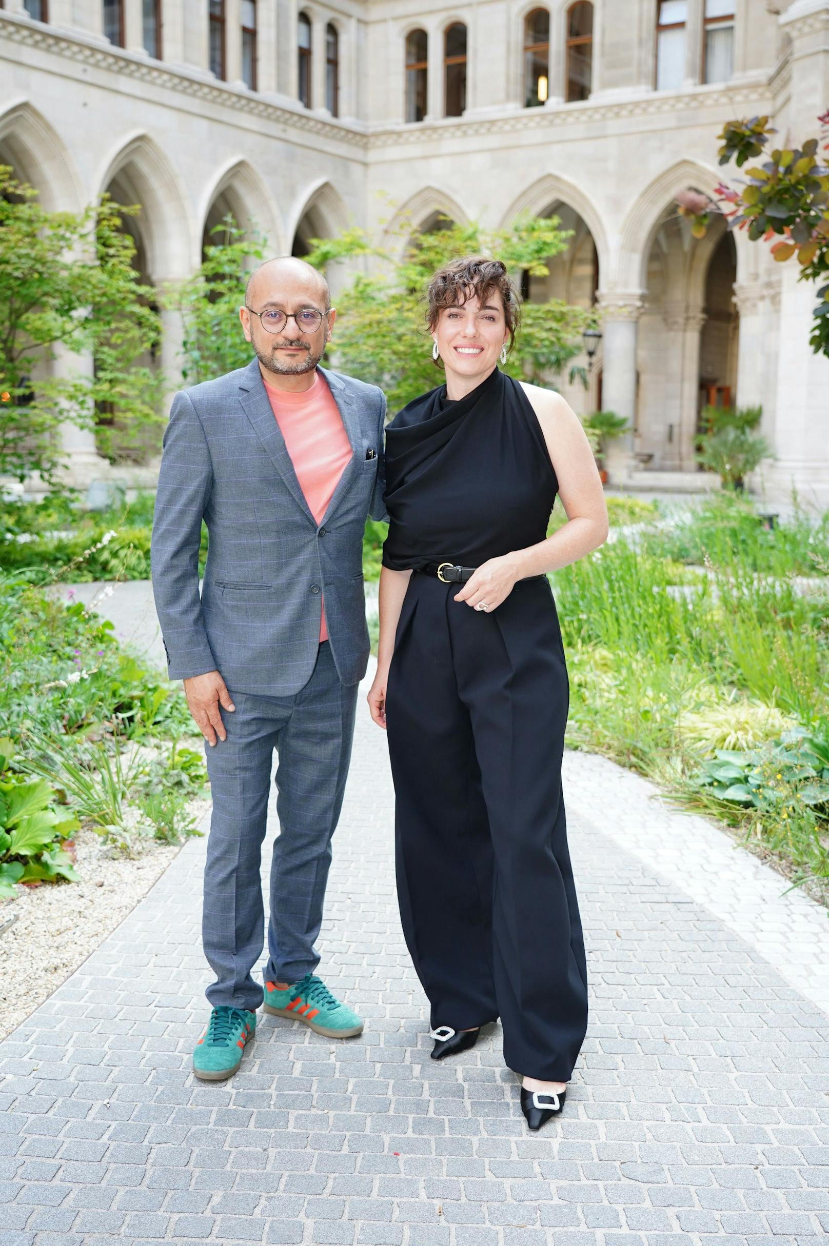 Die "Filmpreis"-Präsidenten Verena Altenberger und Arash T. Riahi
