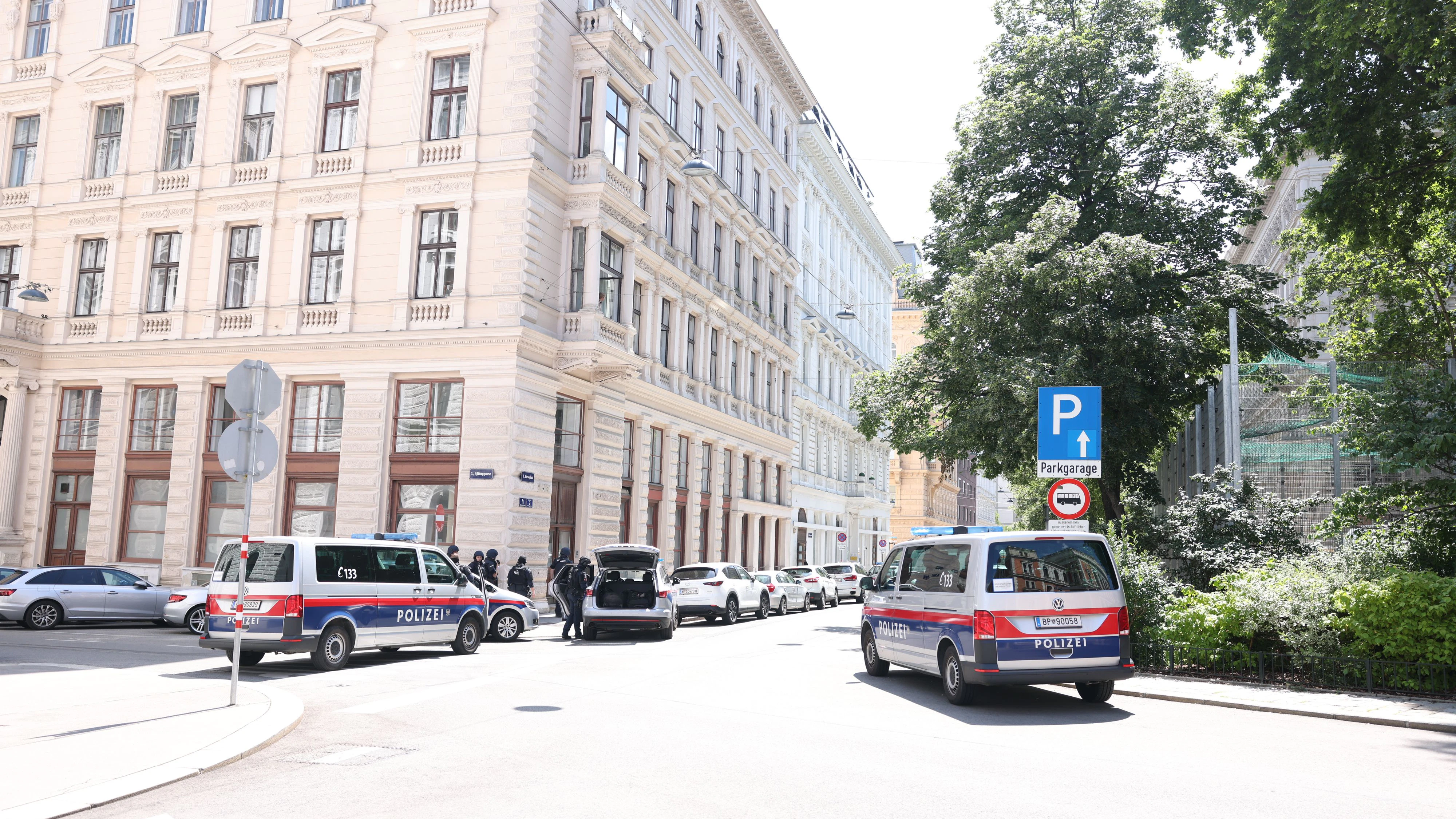 Polizeieinsatz in der Wiener Innenstadt 