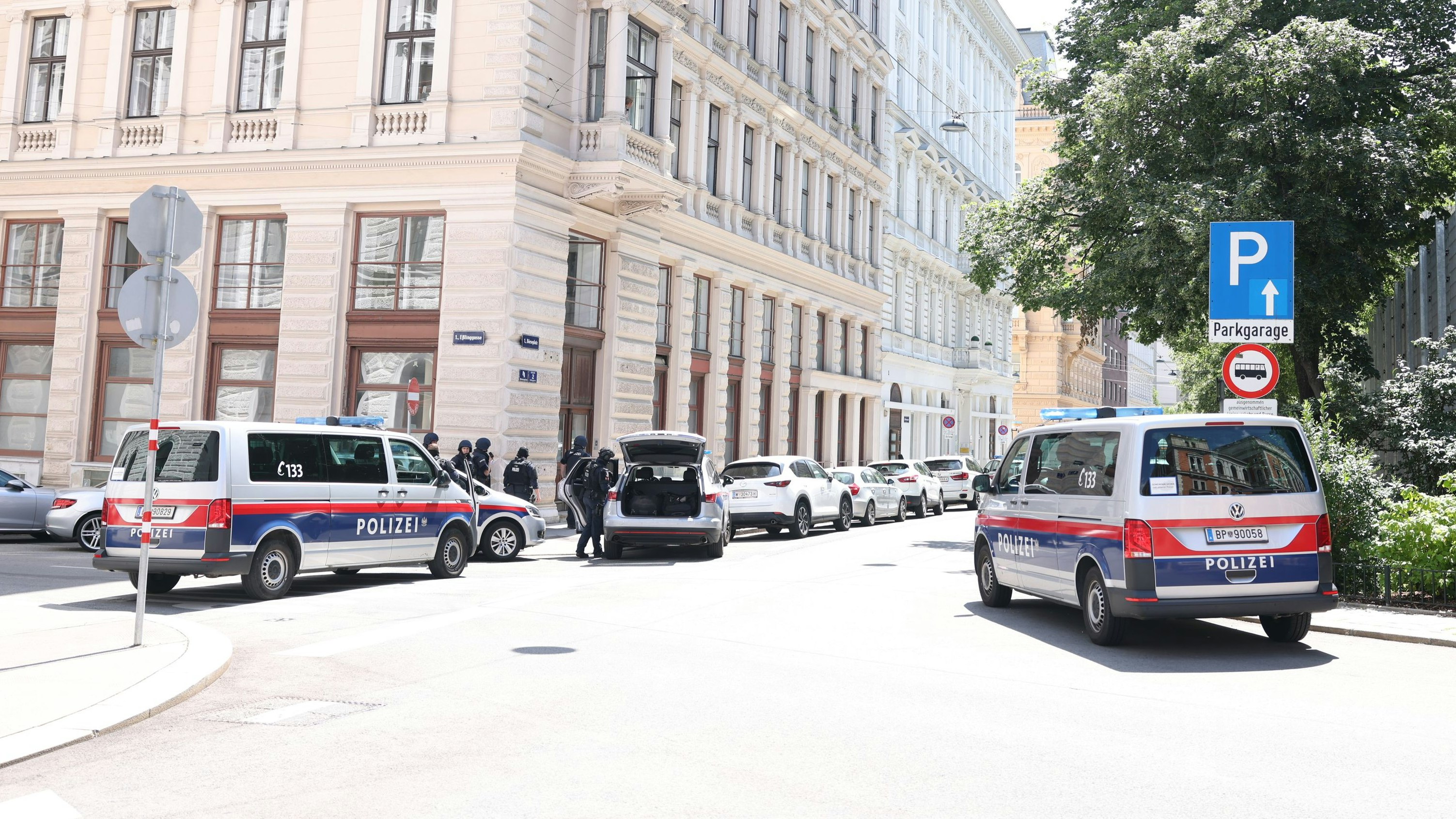 Polizeieinsatz in der Wiener Innenstadt 
