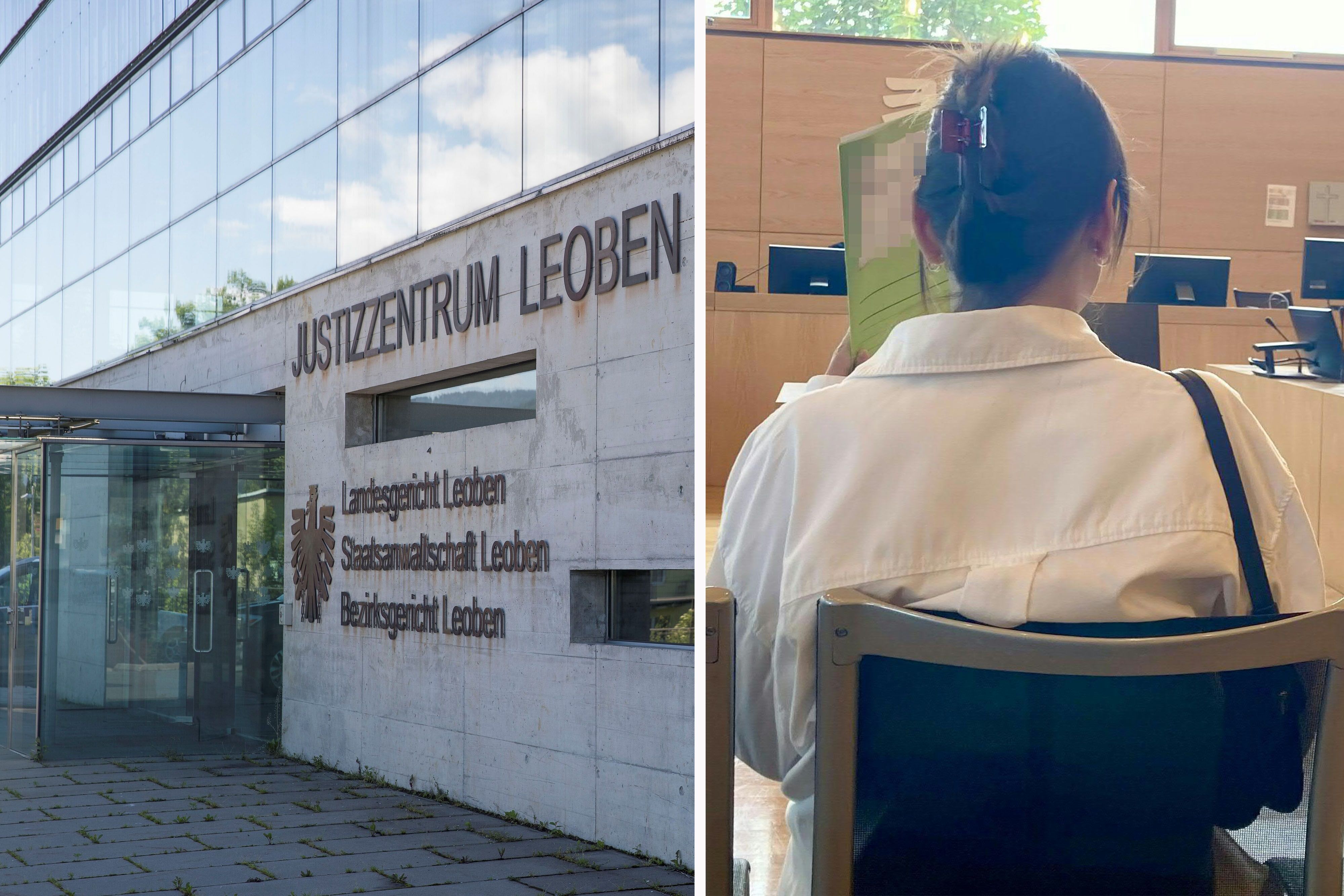 Die 29-Jährige (r.) steht wegen Kindstötung vor Gericht.