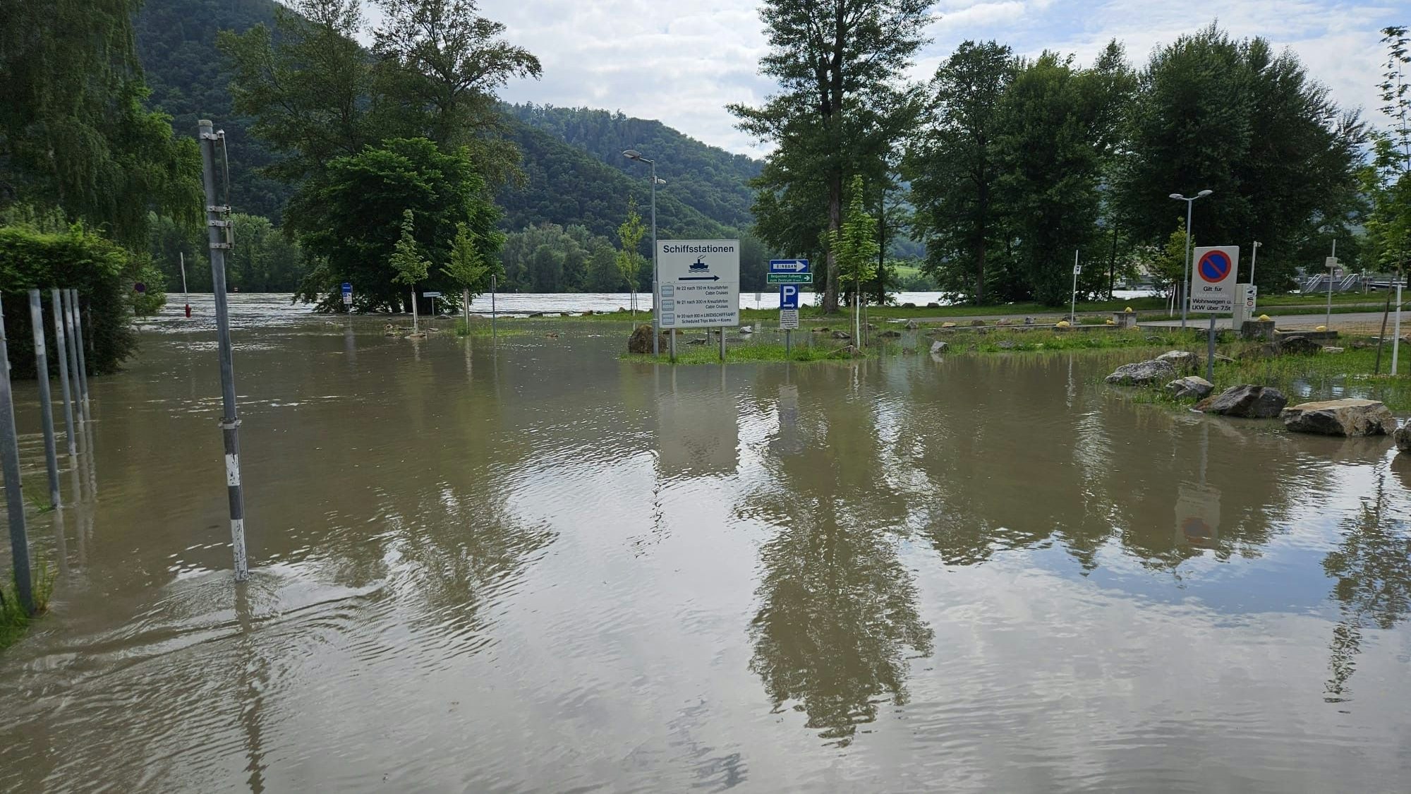 In der Wachau gehen die Wassermassen zurück, die Arbeiten werden aber nicht weniger.