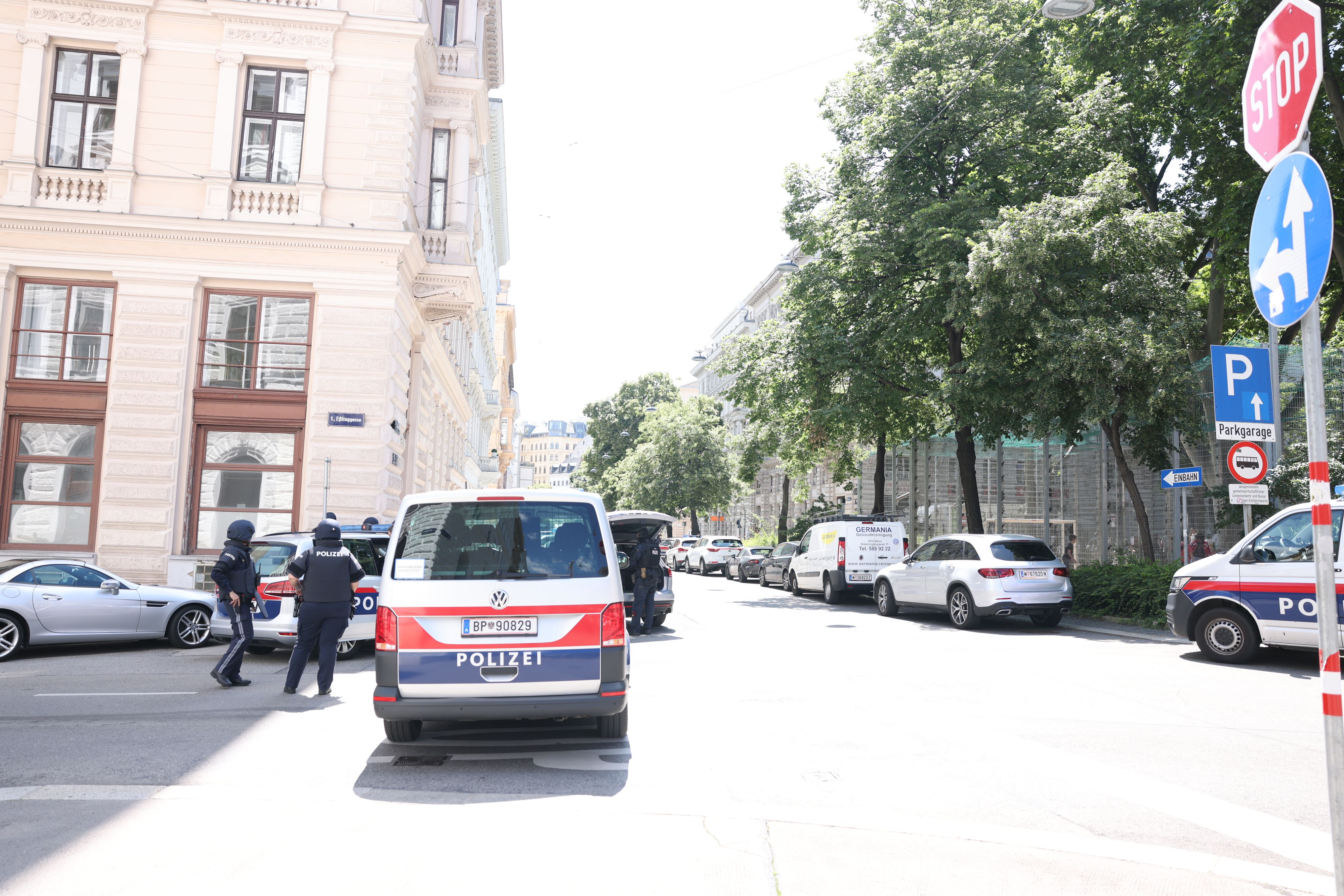 Archivbild eines Polizeieinsatzes in Wien.