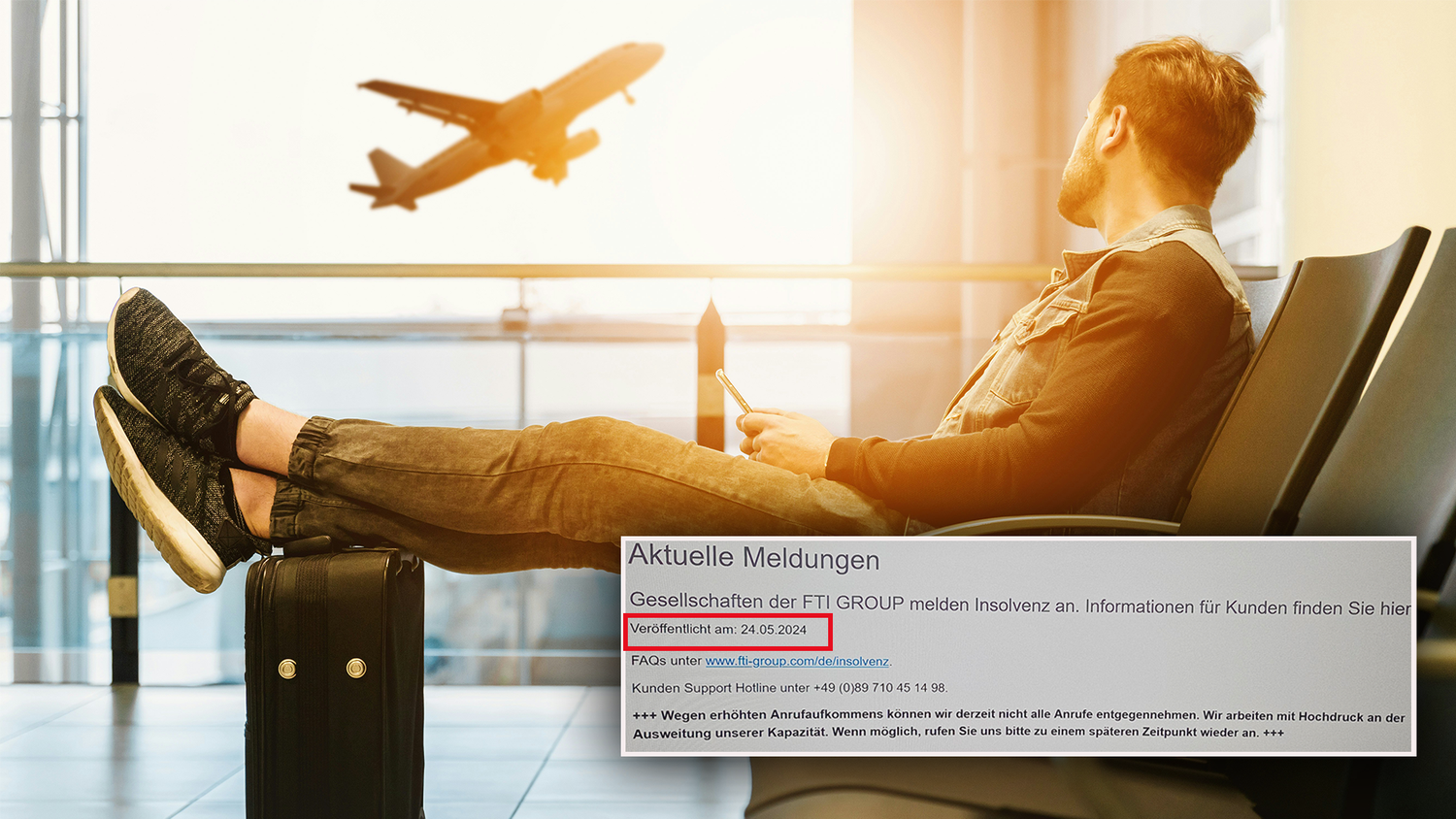 Eine Online-Meldung stimmt einen Wiener jetzt stutzig. Laut dem Datum war die Insolvenz bereits am 24.05. bekannt.