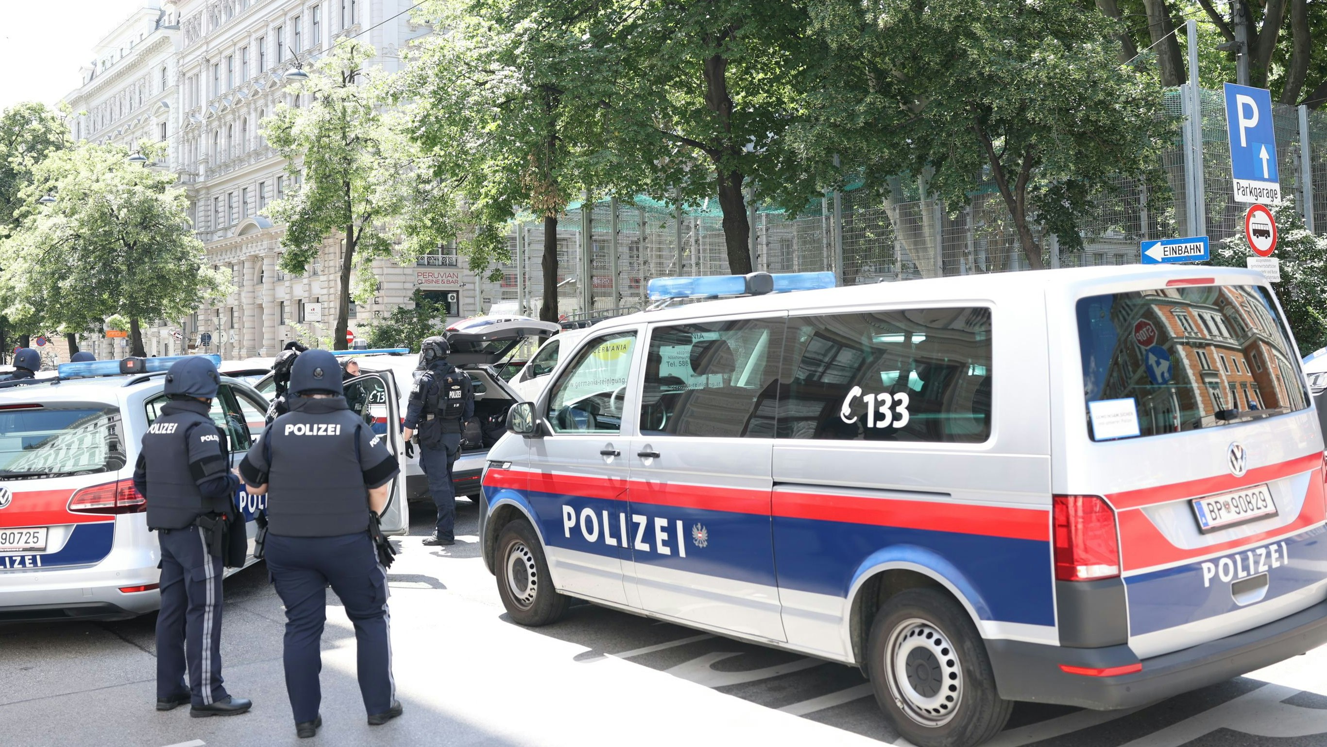 Polizeieinsatz in der Wiener Innenstadt 