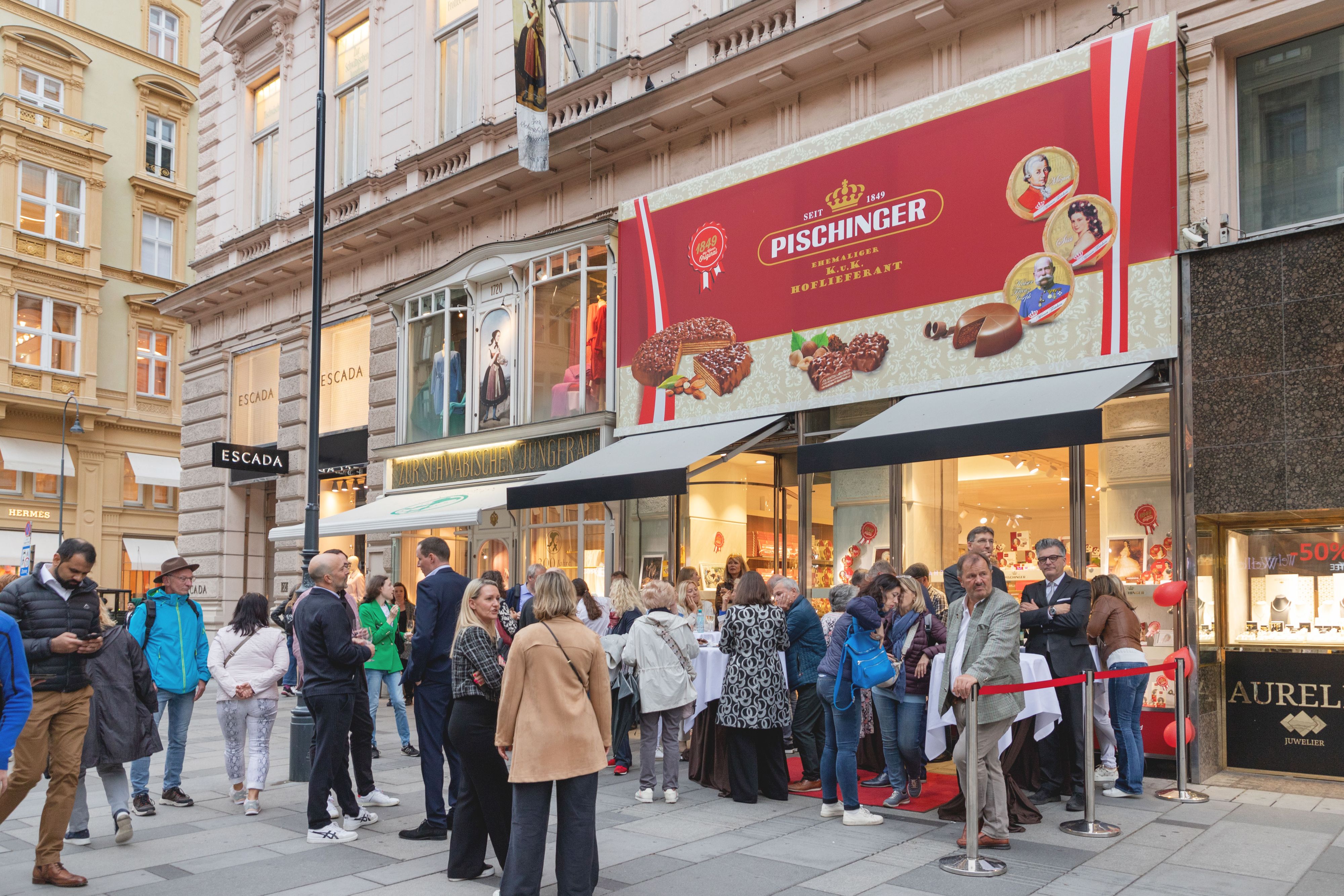 175 Jahre Pischinger: Shop-Eröffnung am Graben in der Wiener Innenstadt