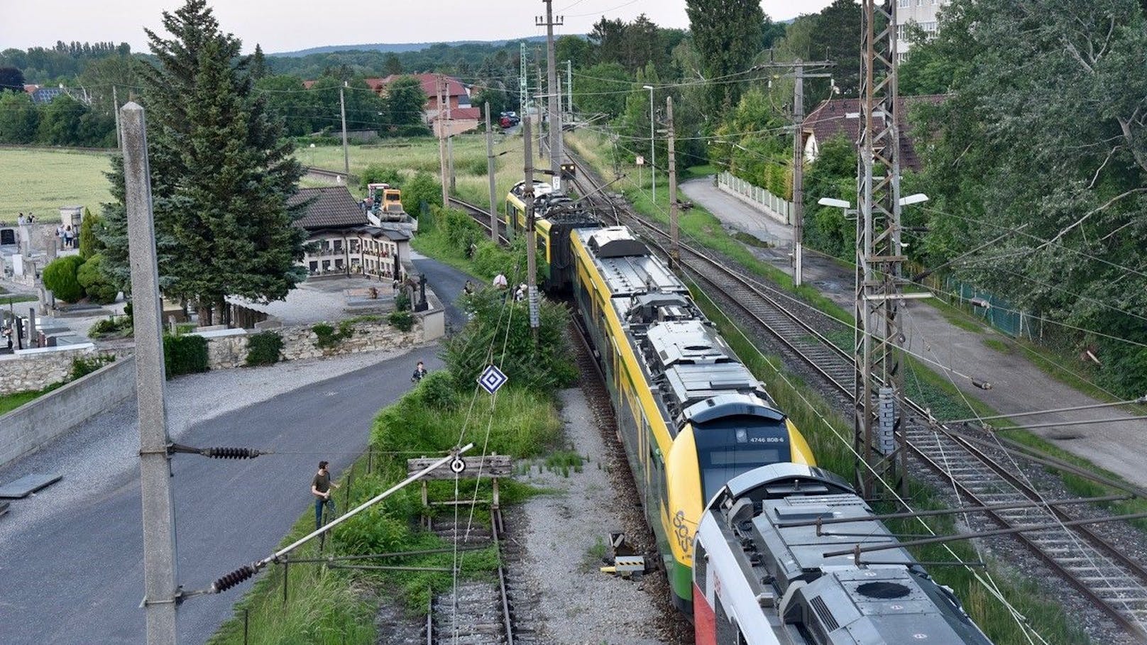 Zug in Ebenfurth entgleist – 55 Passagiere gerettet