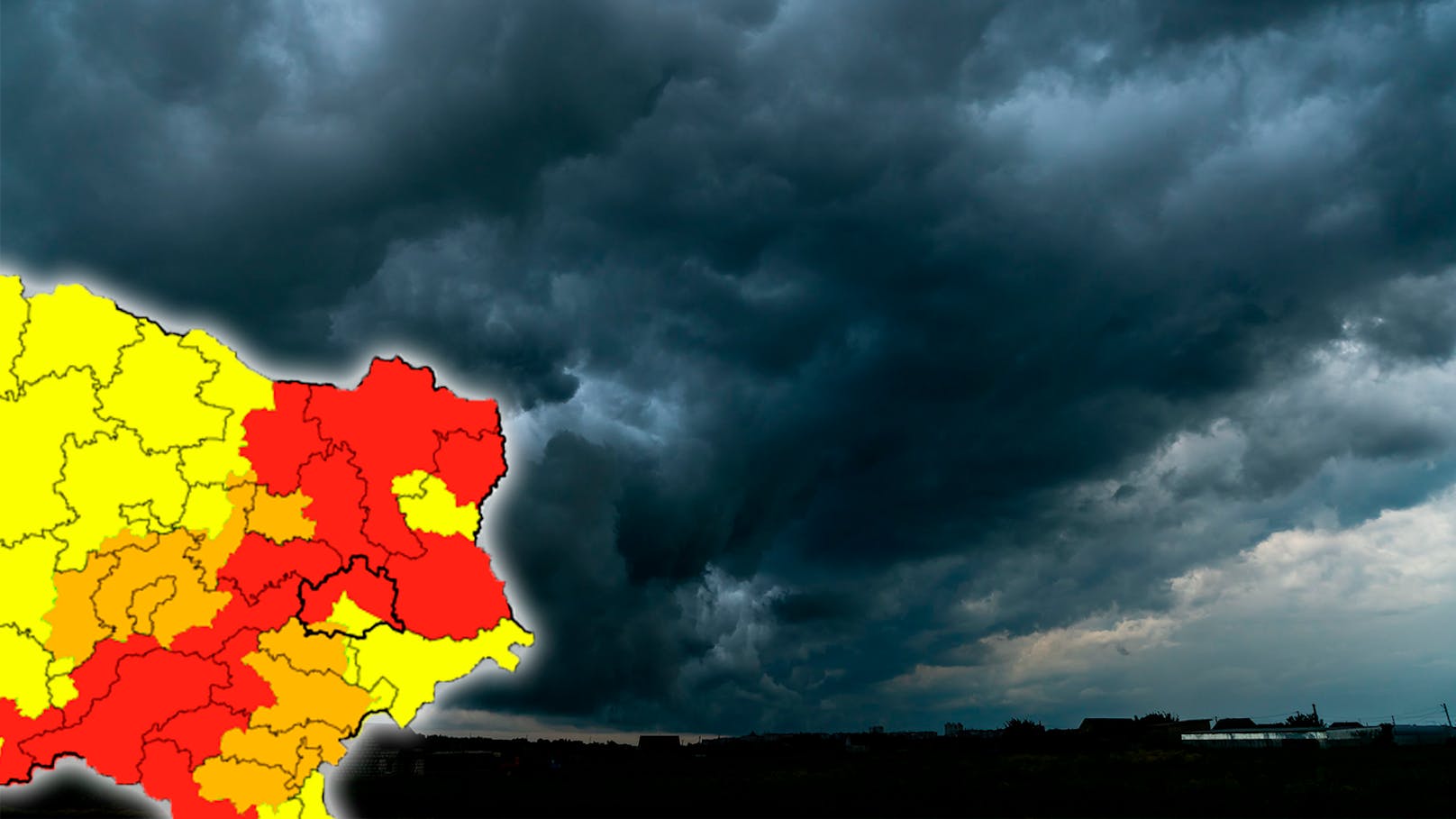 Hagel, Starkregen, Sturm – Unwetter treffen jetzt Wien