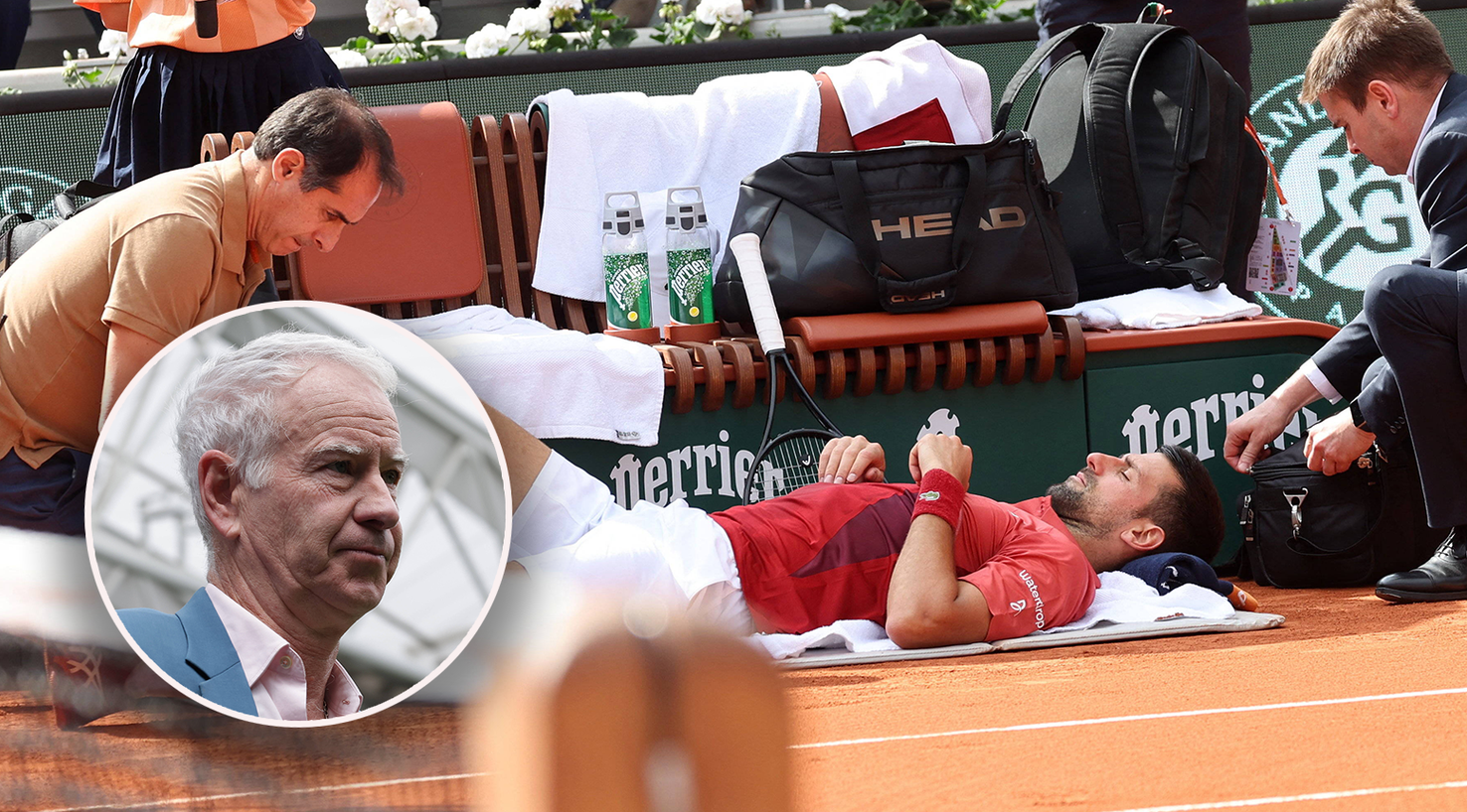 Novak Djokovic muss die French Open vorzeitig beenden, John McEnroe schäumt. 