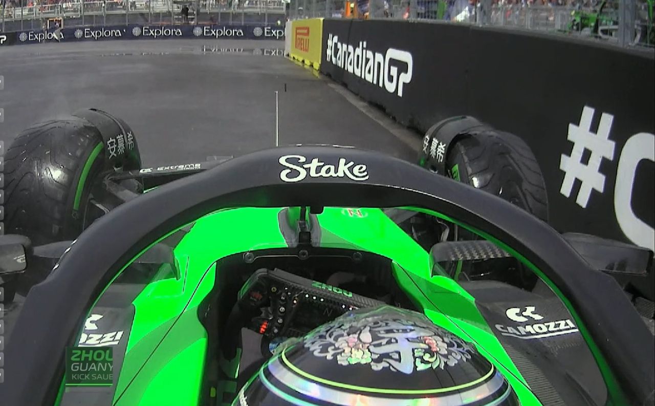 Formel-1-Pilot Guanyu Zhou löste im ersten Kanada-Training eine Rote Flagge aus. 