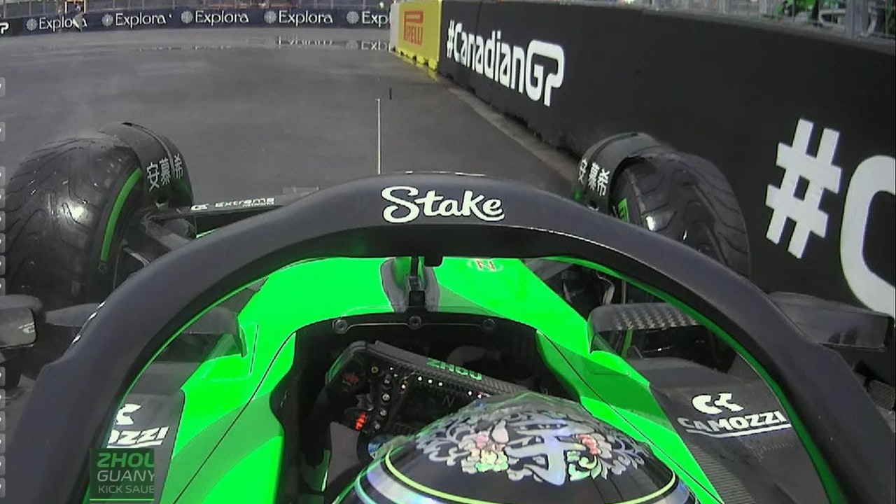 Formel-1-Pilot Guanyu Zhou löste im ersten Kanada-Training eine Rote Flagge aus. 