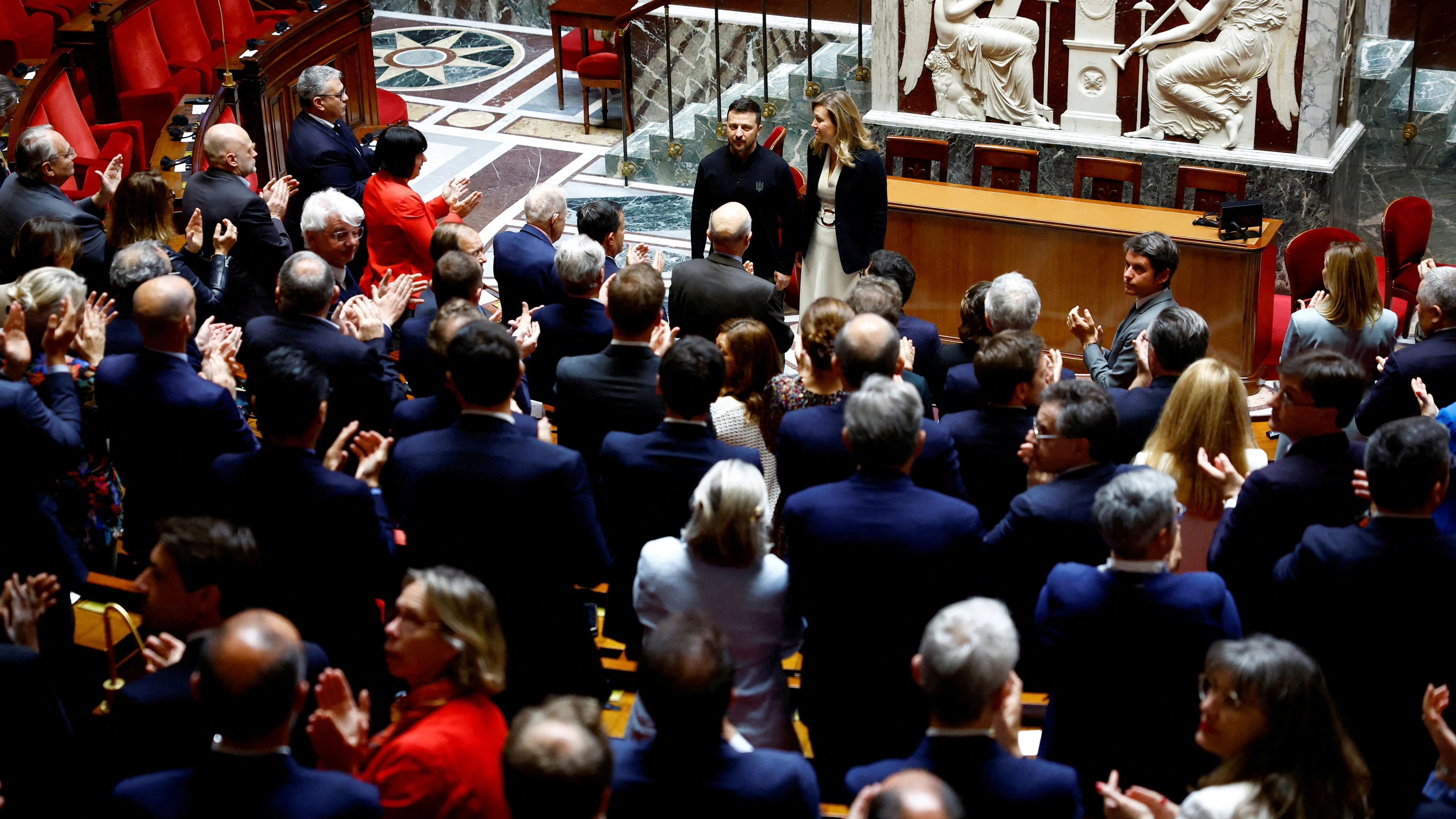 In seiner Rede vor den Abgeordneten des Unterhauses warnte er vor einer Ausweitung des russischen Angriffskriegs.
