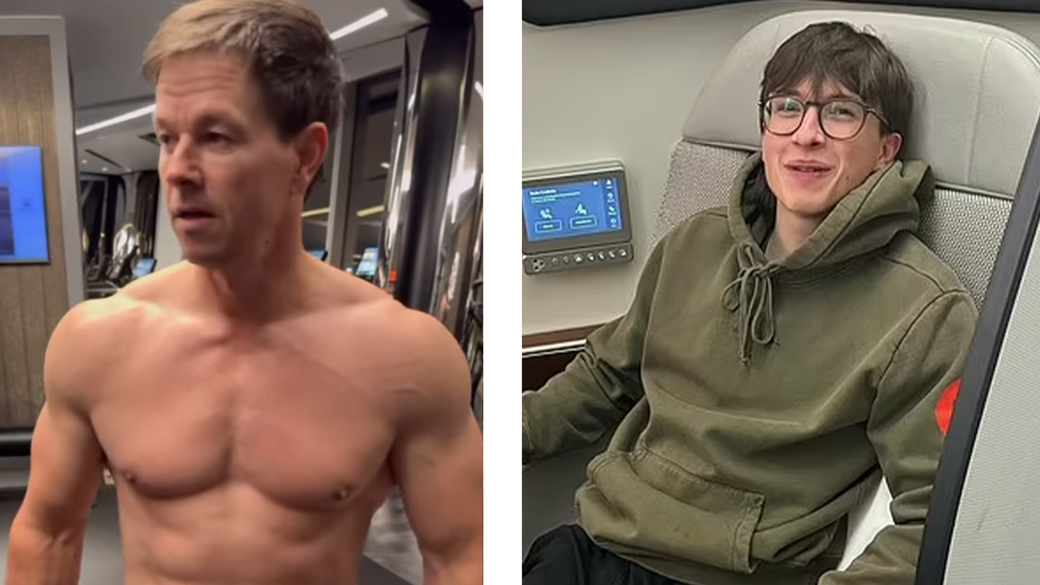Mark Wahlberg steckt seinen Sohn mit dem Fitnesswahn an.