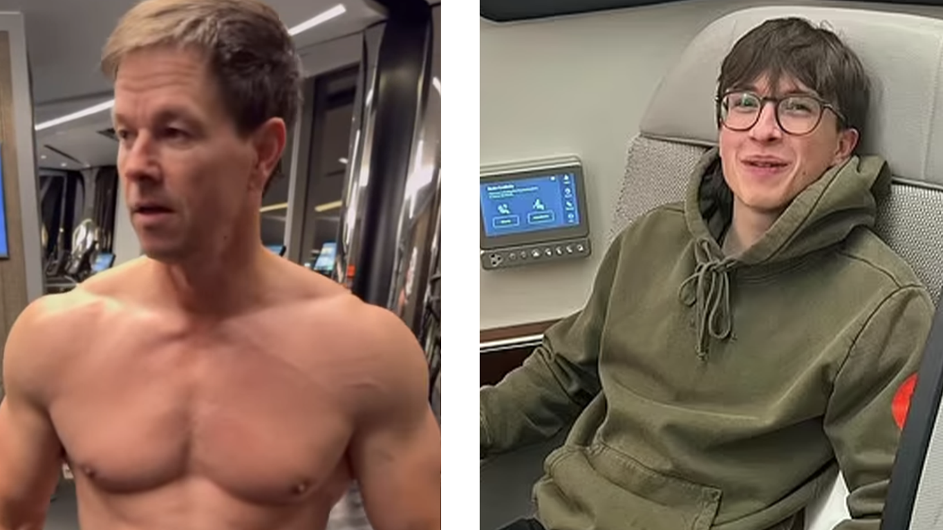 Mark Wahlberg steckt seinen Sohn mit dem Fitnesswahn an.