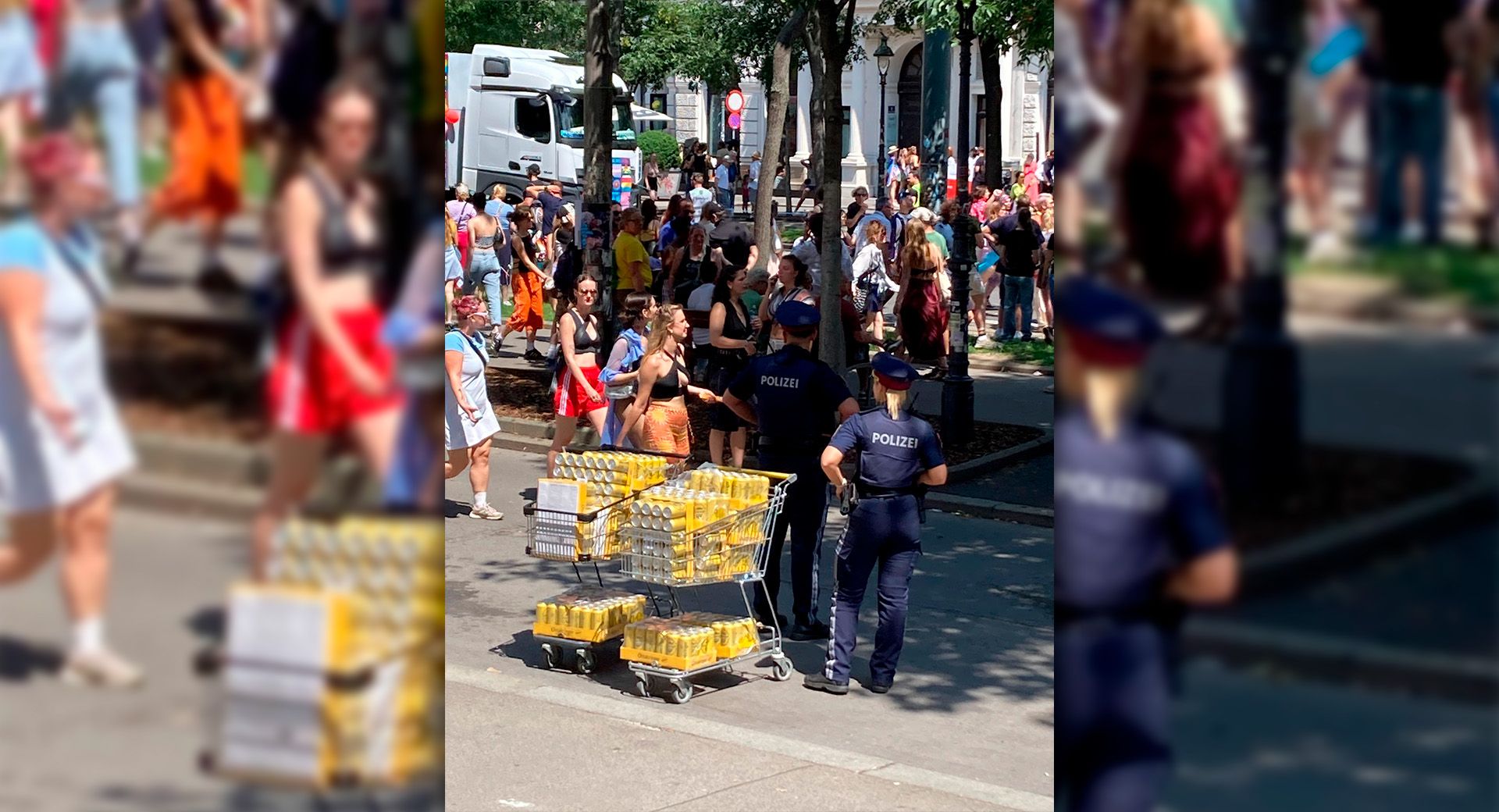 Illegaler Bierhandel bei der Regenbogenparade