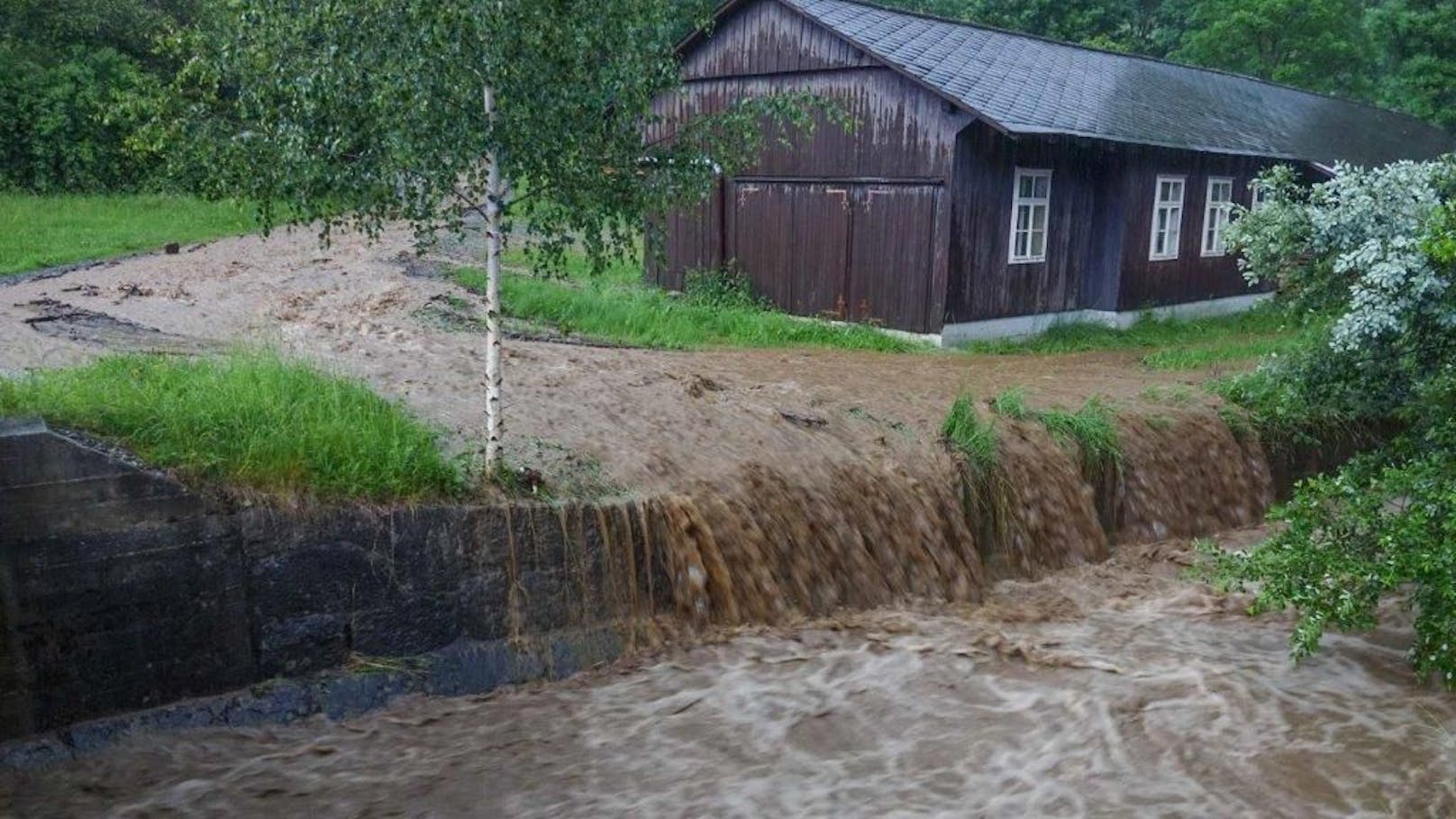 In der Steiermark kam es am Samstag zu schweren Überflutungen. 