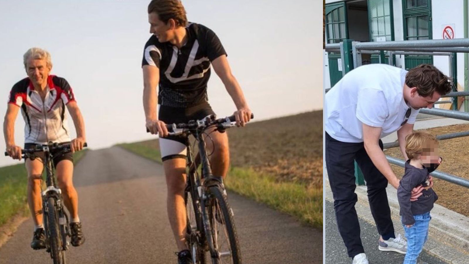 Sebastian Kurz mit Papa Josef (l.) und Sohn Konstantin