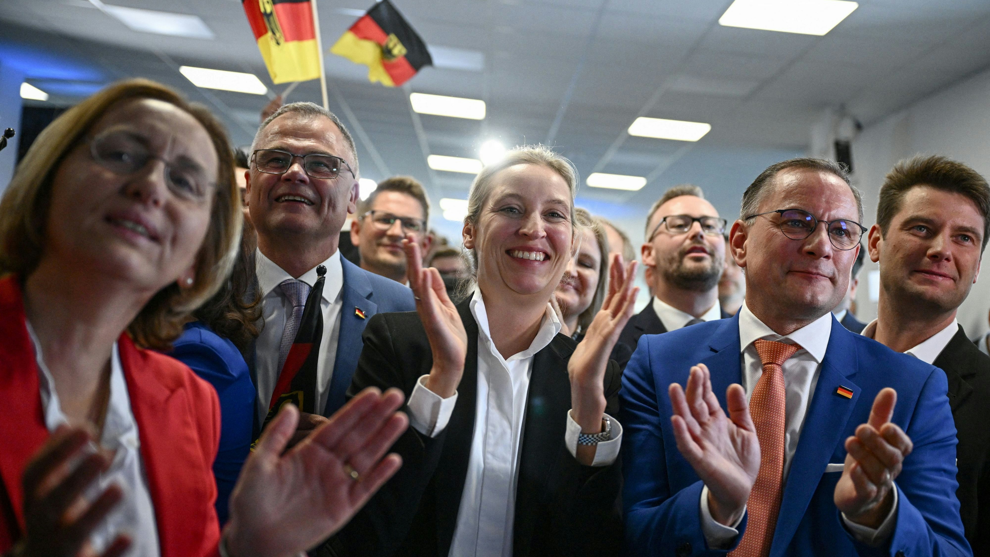 Die AfD jubelt in Deutschland über den zweiten Platz bei der EU-Wahl.