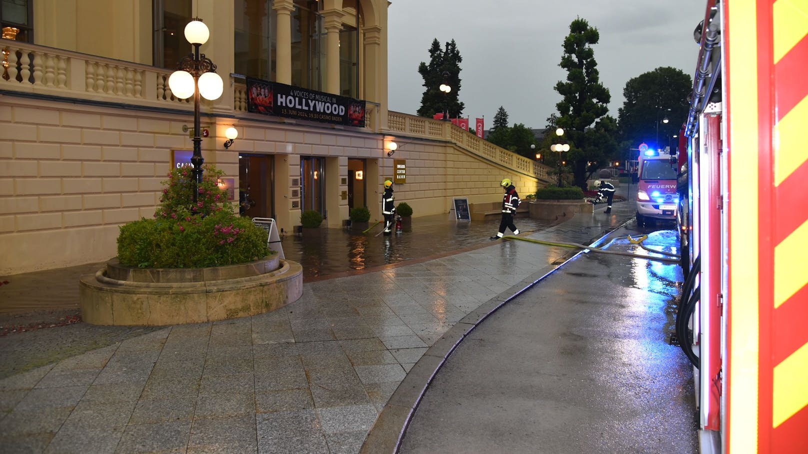 Die Feuerwehr beim Casino im Einsatz