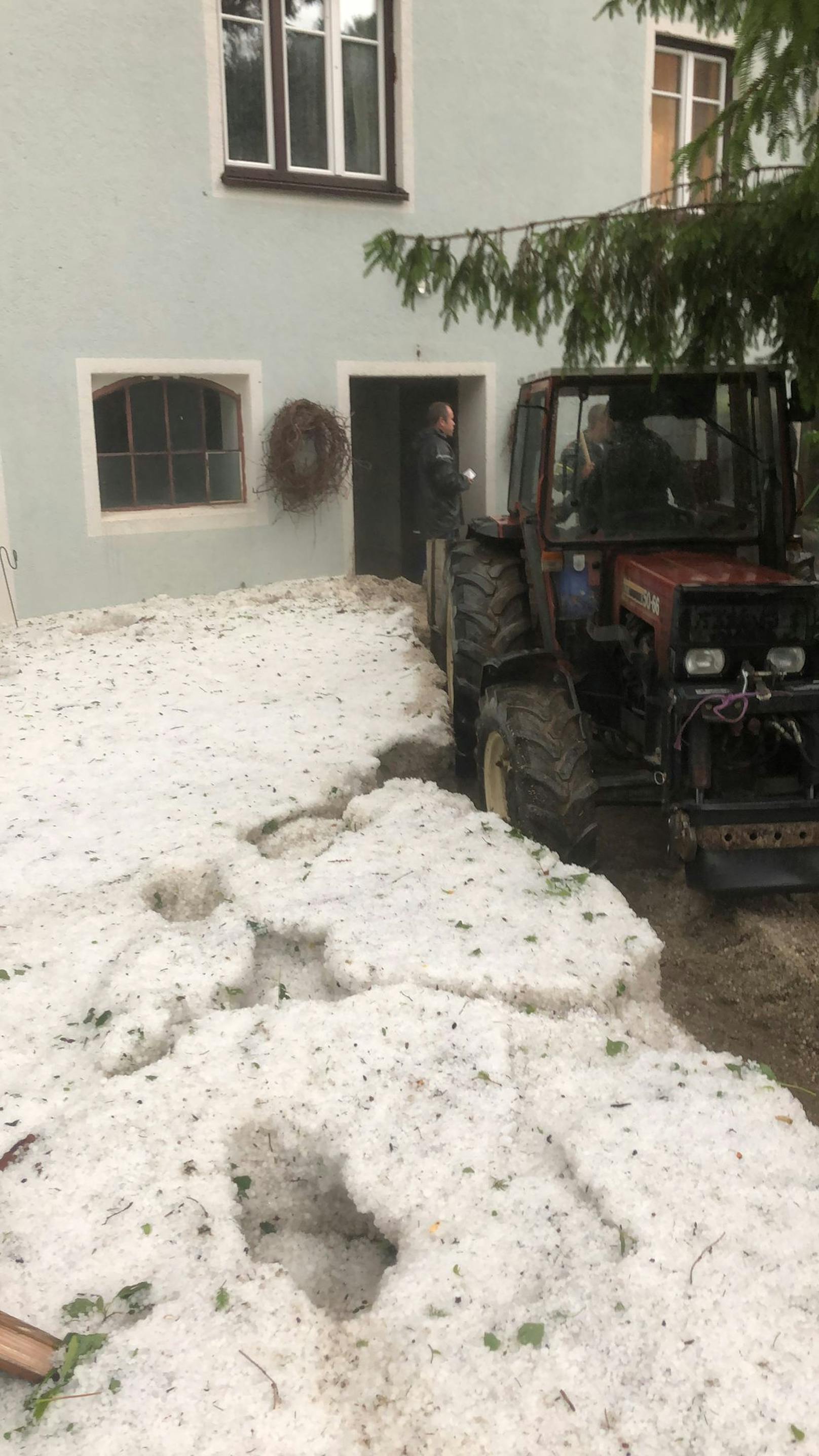 Heftiges Hagel-Unwetter in NÖ