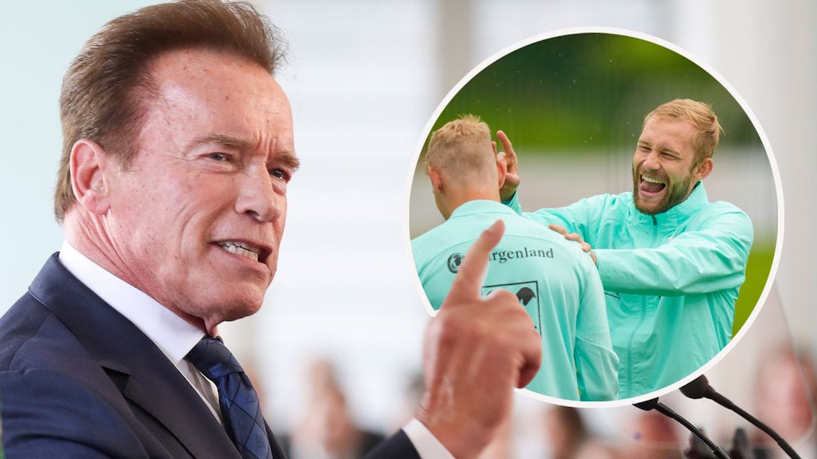 ÖFB-Stars jetzt Kollegen von Schwarzenegger