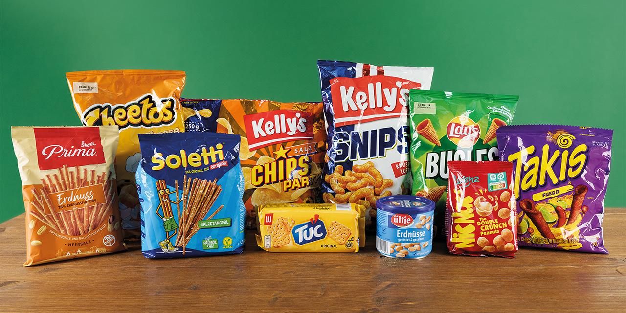 Der VKI nahm die beliebtesten Knabbereien unter die Lupe.