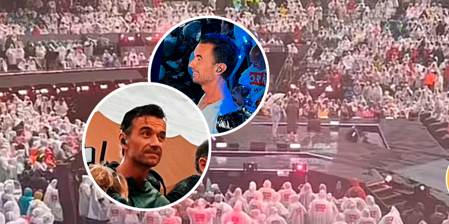 Flori musste durch den Regen hindurch moderieren.