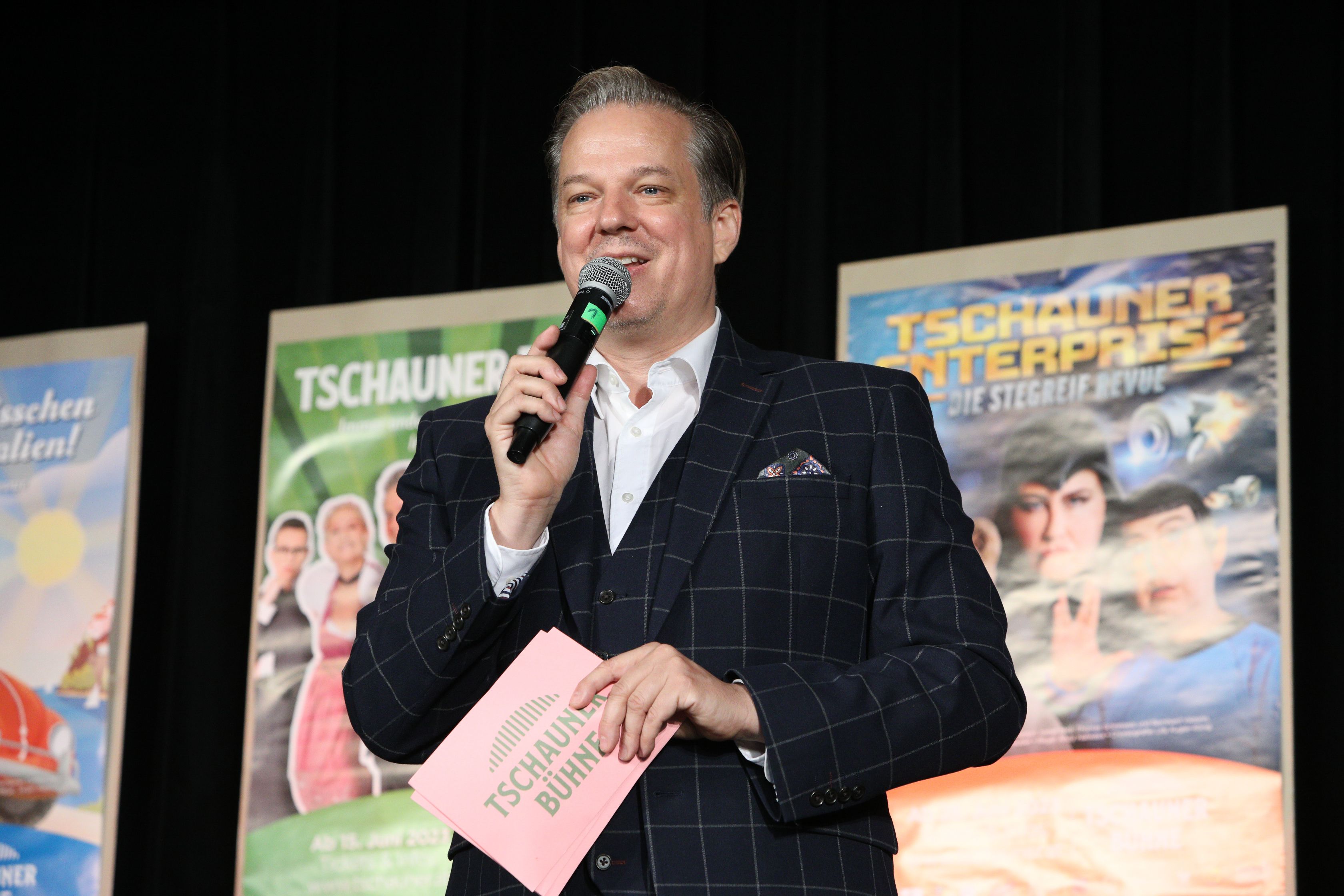 Markus Richter auf der Tschauner Bühne.