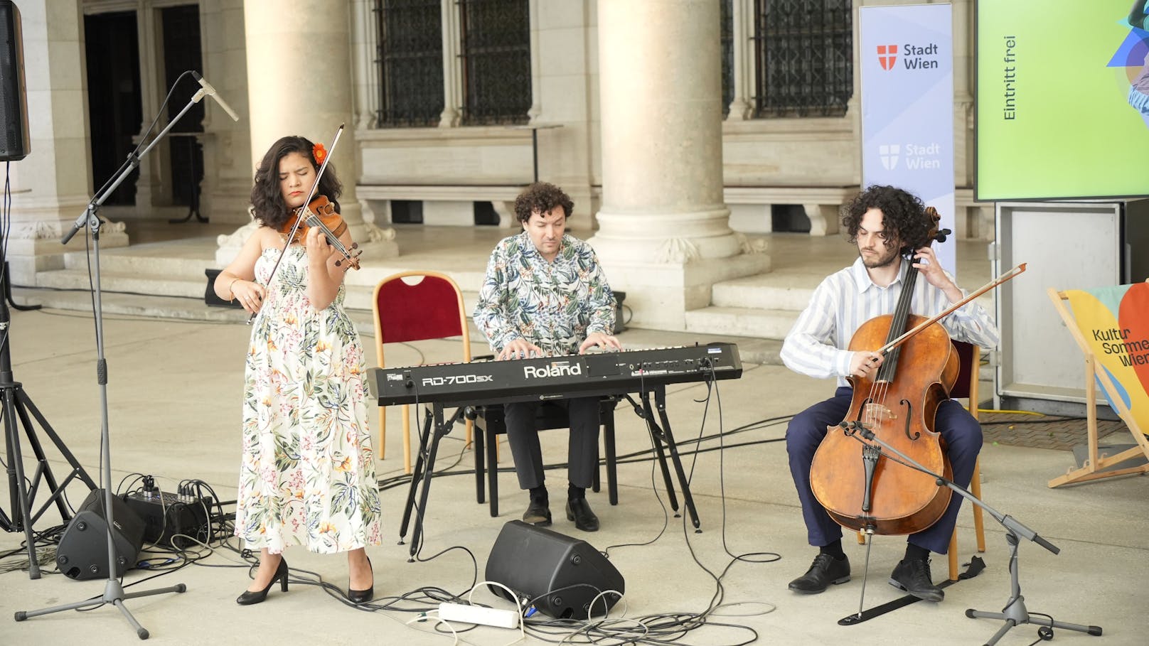 Tocuyito Trio sorgte für ein musikalisches Rahmenprogramm.