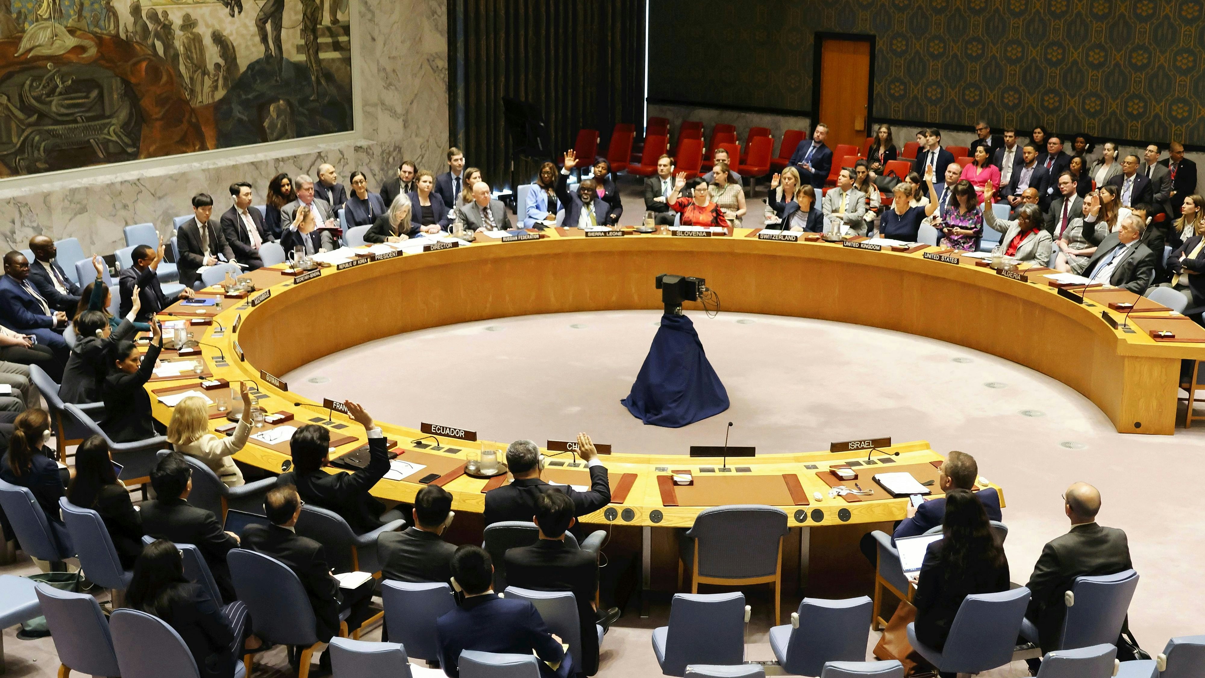 Der UN-Sicherheitsrat ist für eine Waffenruhe in Gaza.