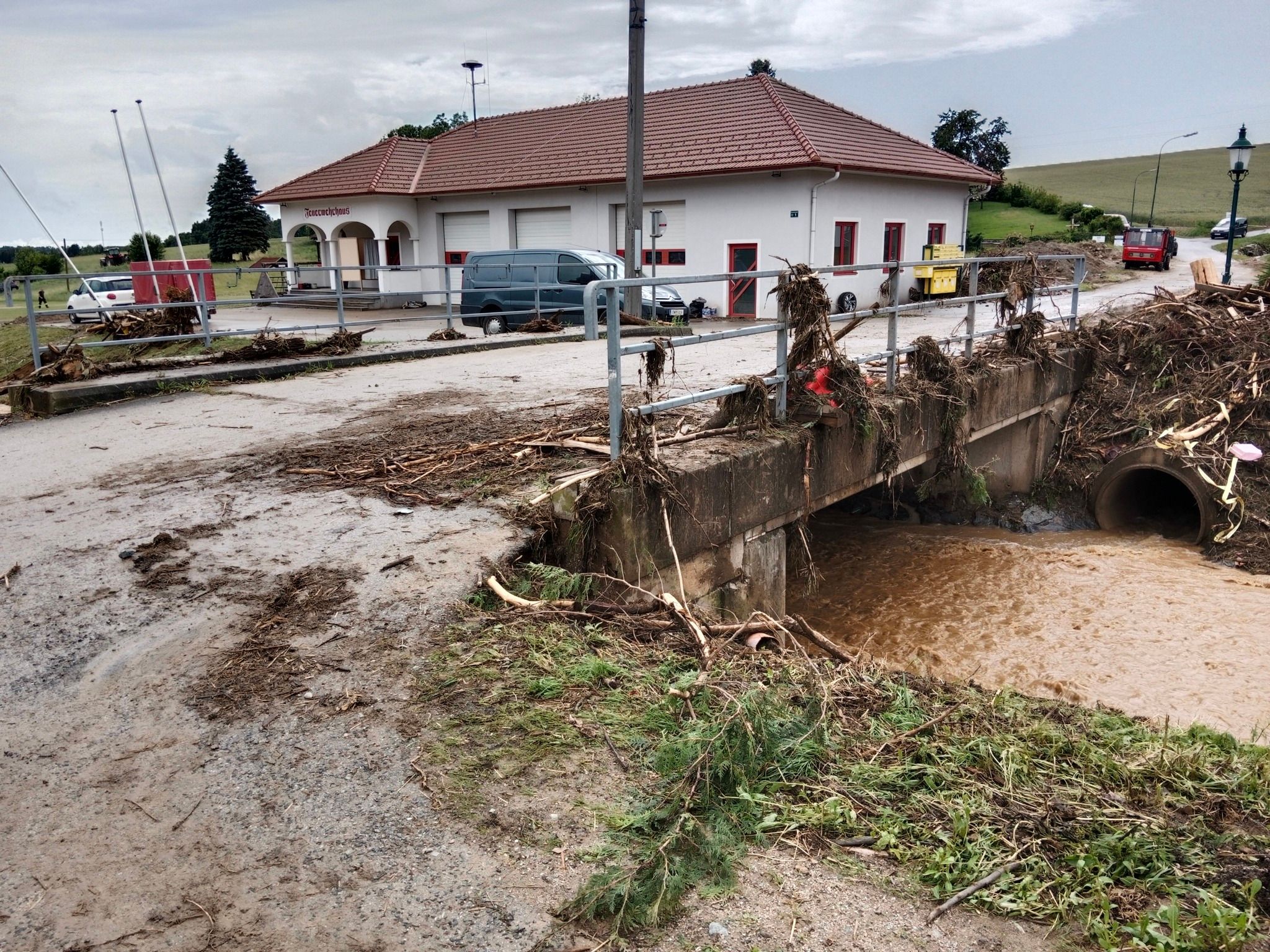 Die Unwetter haben große Teile des Burgenlands verwüstet.