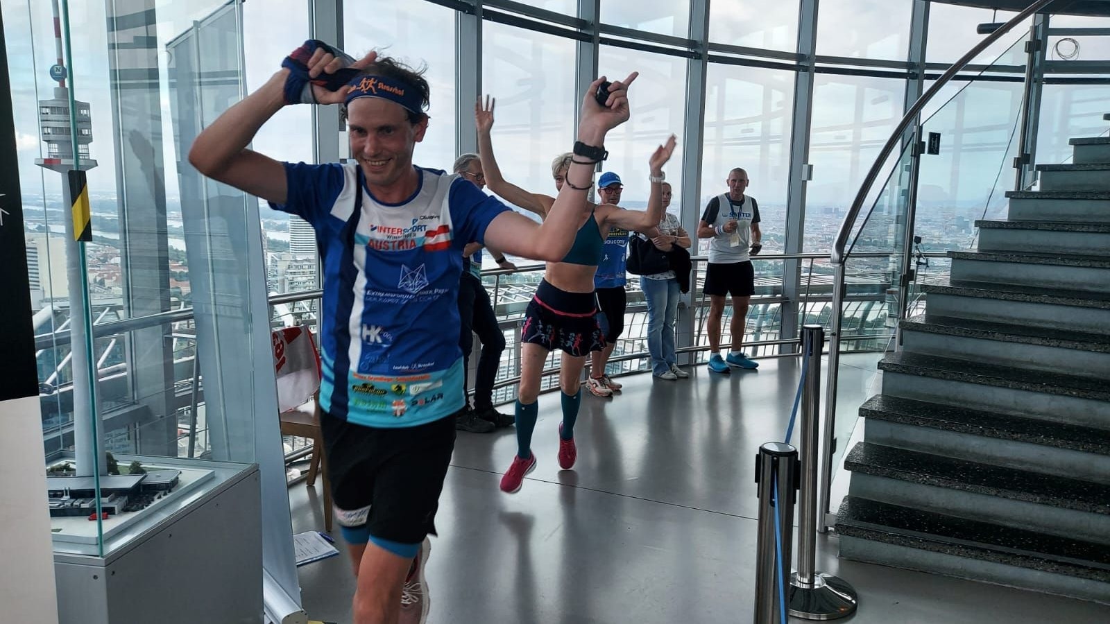 2.500 mal 40 Meter im Kreis - Predl lief eine beeindruckende Zeit.