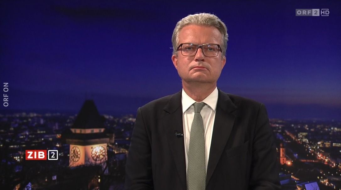 Christopher Drexler, der Landeshauptmann der Steiermark (ÖVP), am Dienstagabend in der ORF-