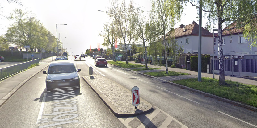 Tatort Flötzersteig: Hier bolzte ein Raser mit 130 statt der erlaubten 50 km/h.