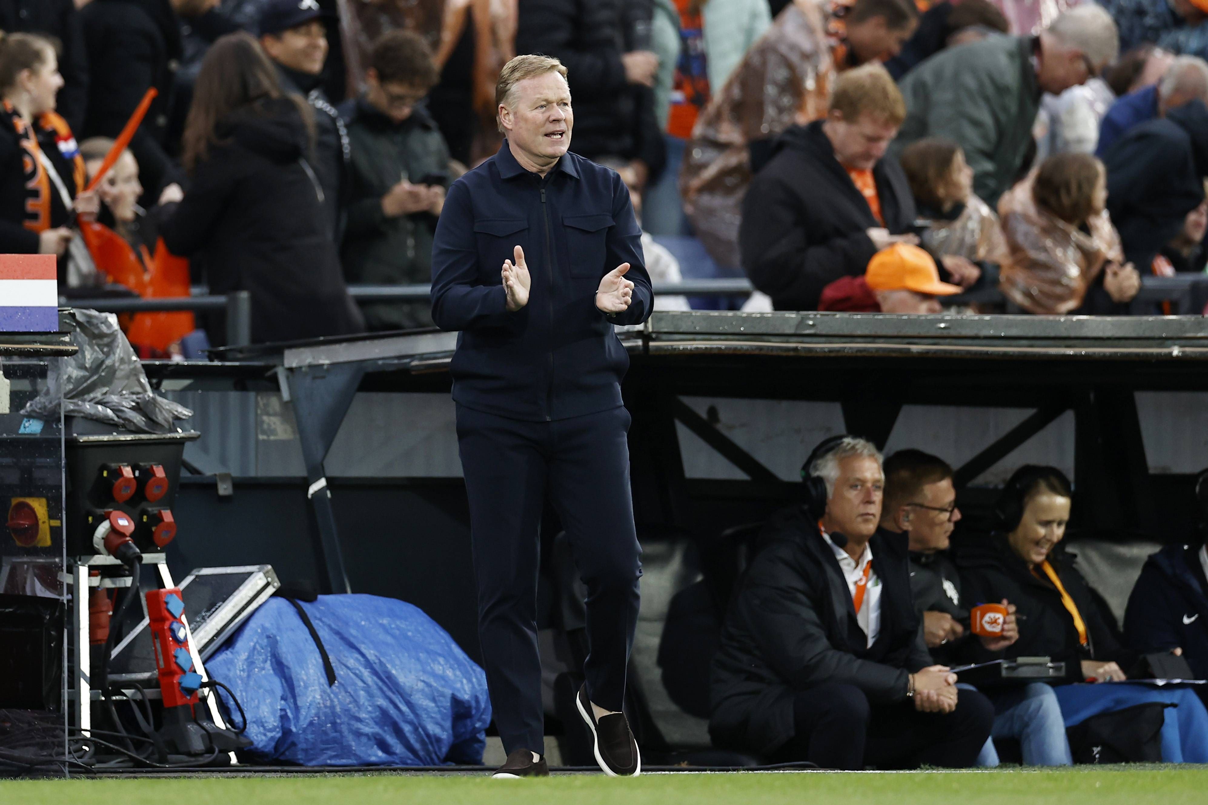 Ronald Koeman während dem letzten Test der Niederlande vor der EM gegen Island.