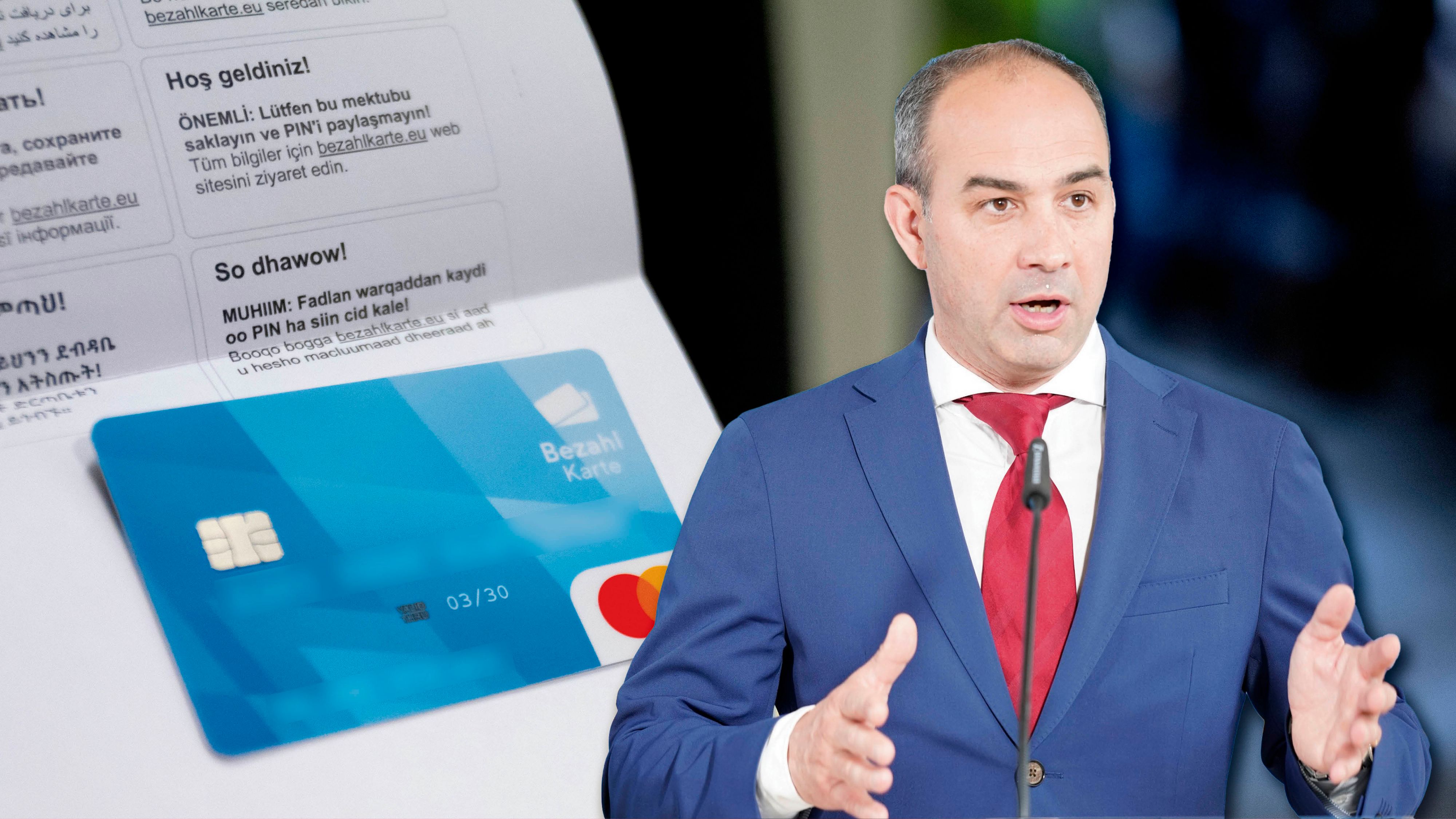 FPÖ-Landesrat Christoph Luisser verteidigt die NÖ-Bezahlkarte für Asylwerber.