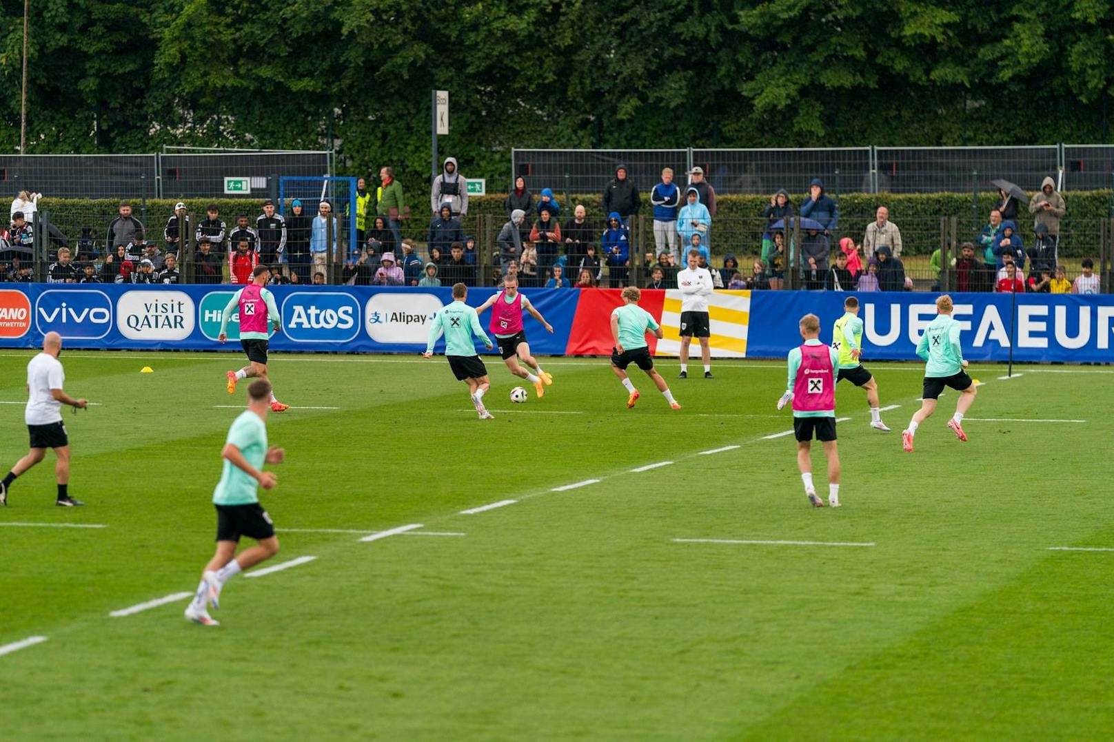 Die erste Trainingseinheit des ÖFB-Teams in Berlin. 