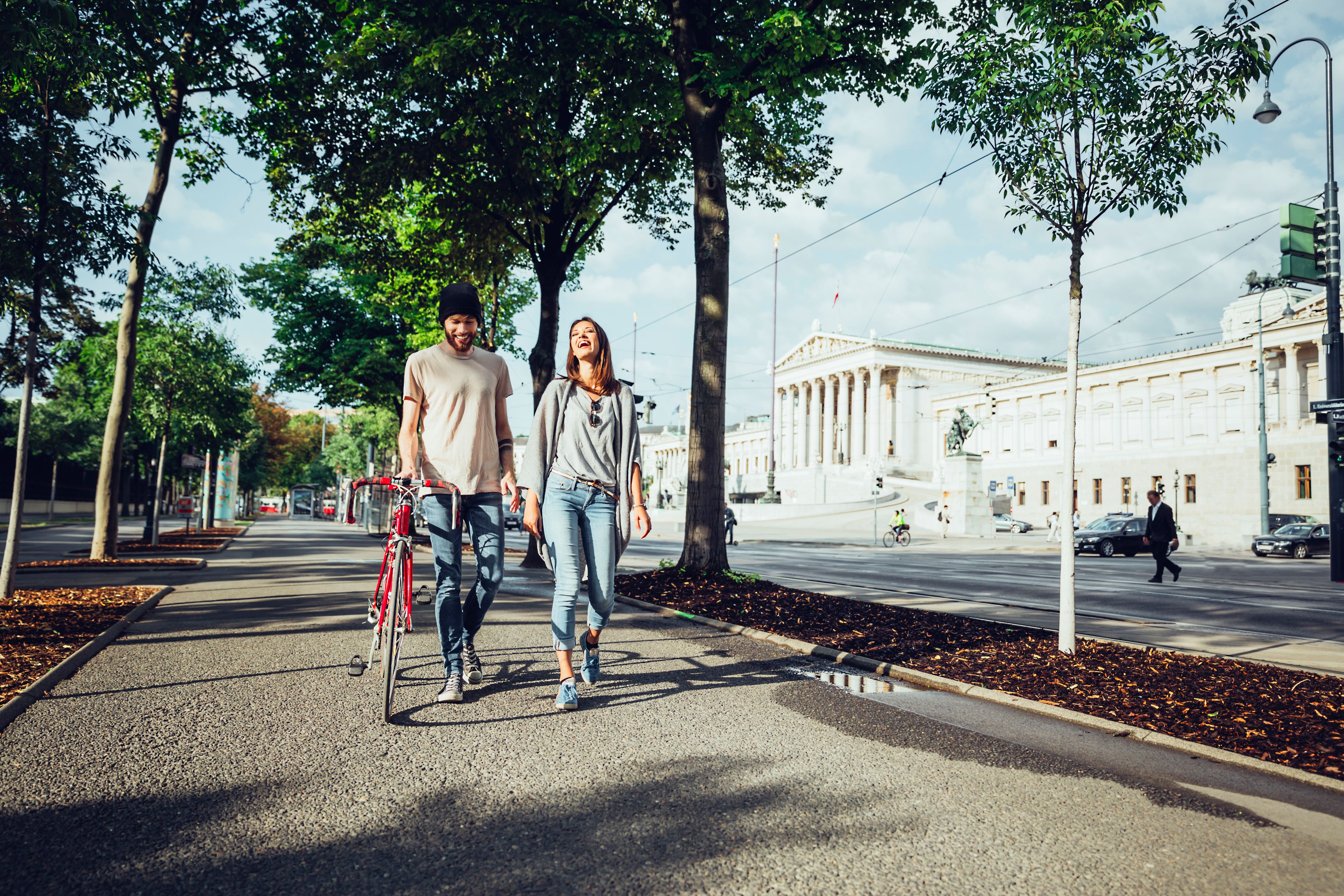 Auch die Ringstraßen-Allee ist einer massiven Veränderung unterworfen. Die früher gepflanzten heimischen Baumarten kommen mit der Hitze nicht mehr zurecht.