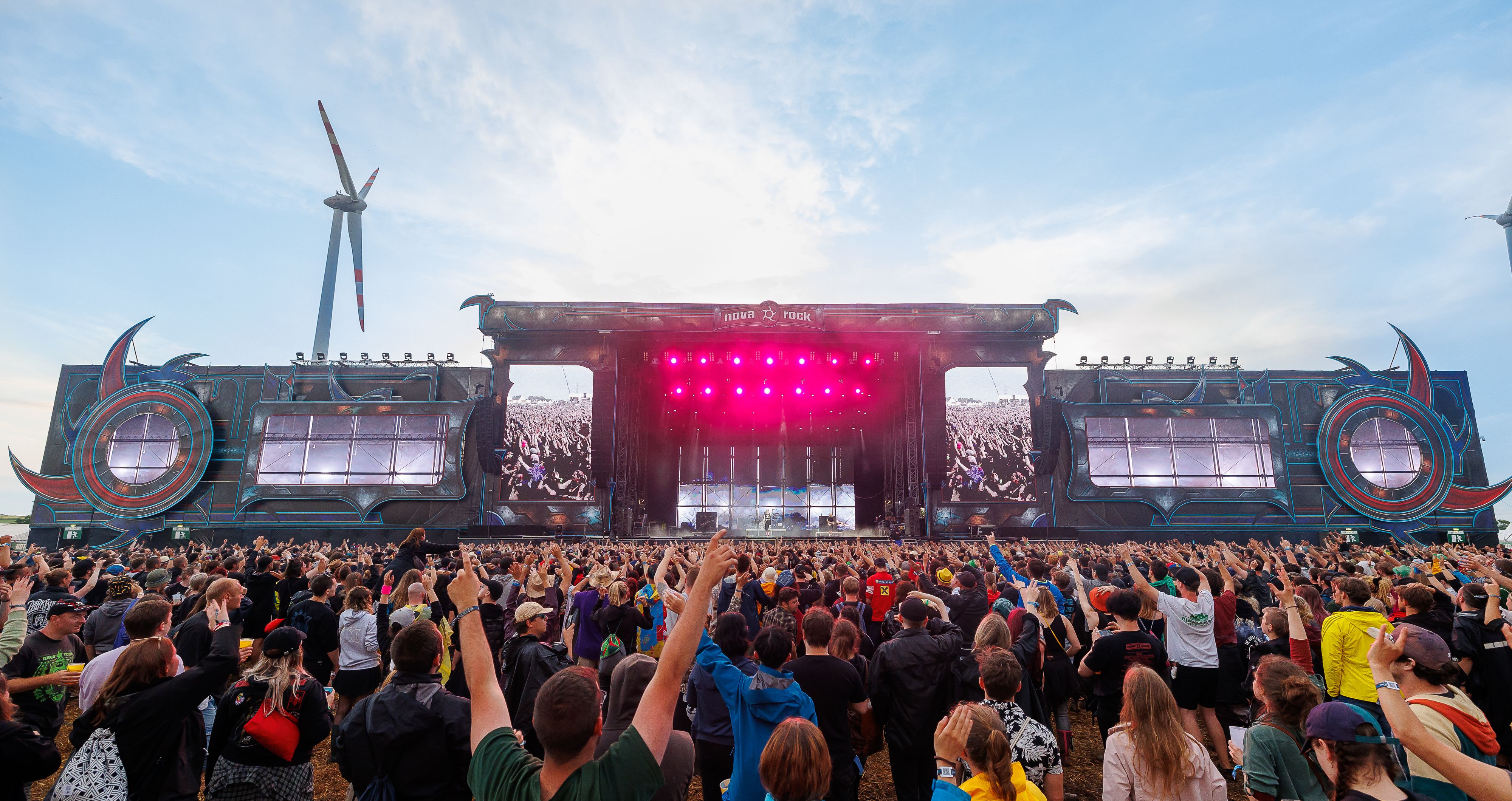 Blue Stage am Nova Rock Festival in Nickelsdorf.