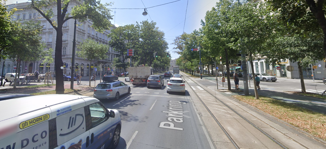 Beim Übersetzen des Kreuzungsbereichs Parkring/Johannesgasse kam es zum Zusammenstoß.