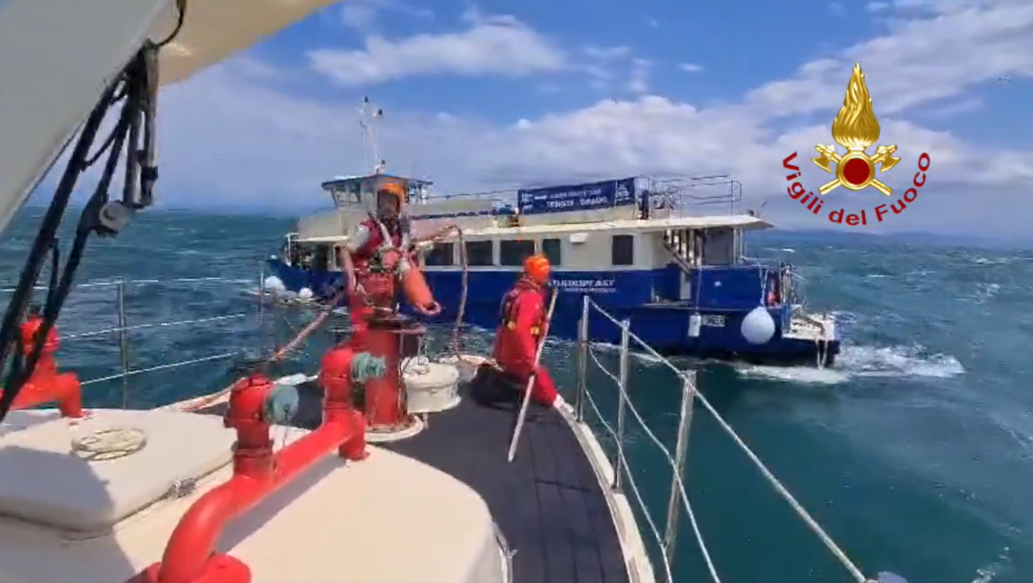 Die Fähre drohte, zu sinken.