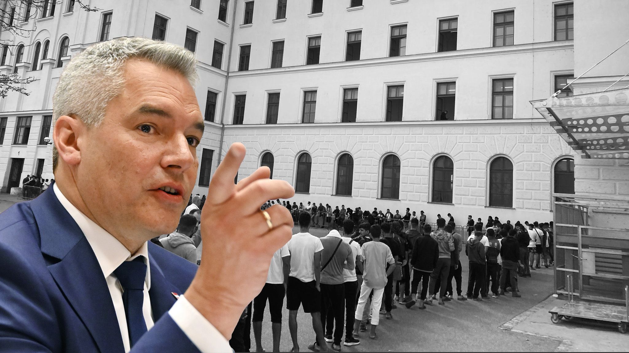 Bundeskanzler Nehammer lässt auch bereits bewilligte Asylverfahren neu prüfen.