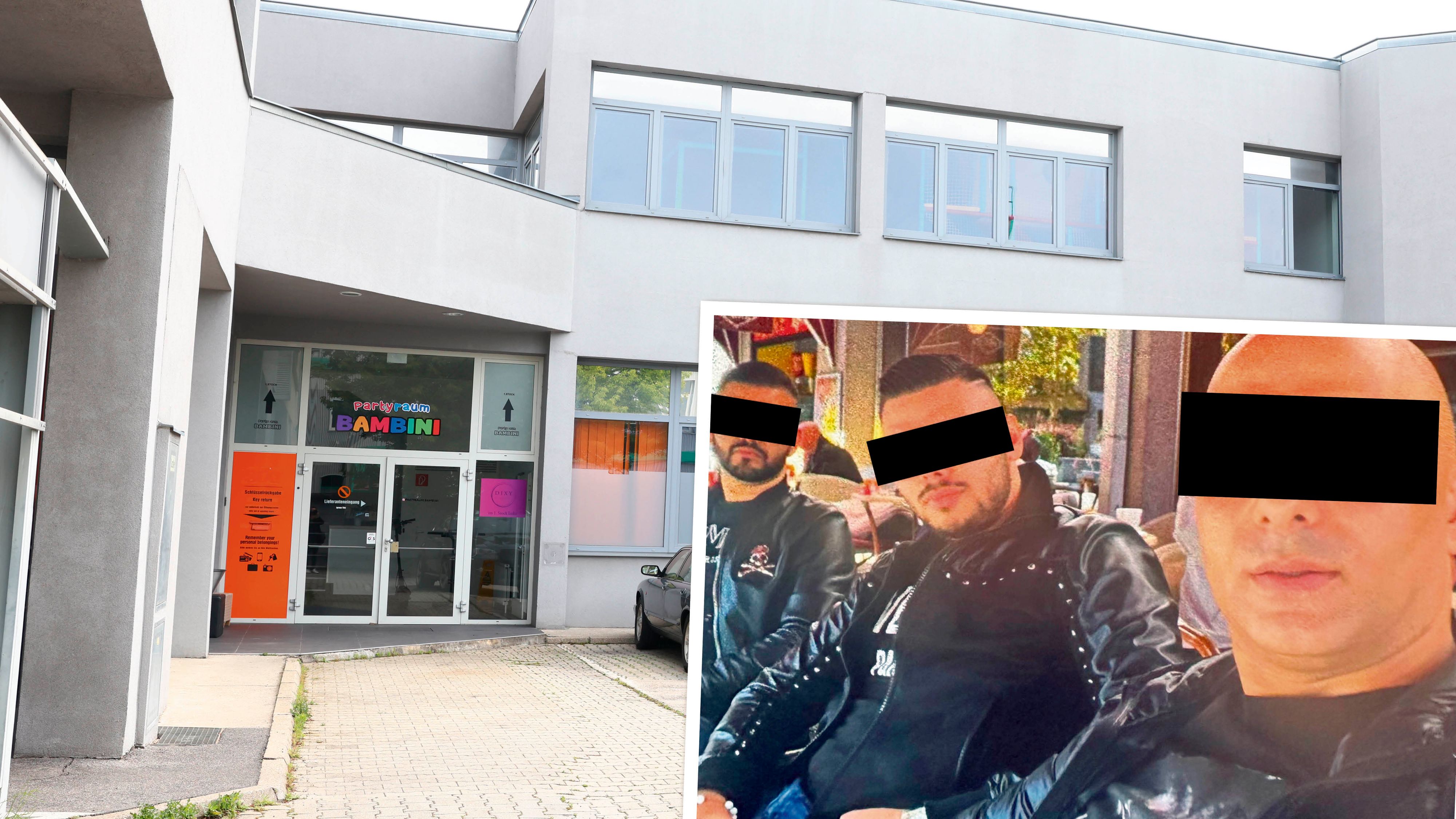 Am Parkplatz vor der Event-Lokation in Vösendorf (NÖ) soll das Trio zugeschlagen haben. Nach den drei Männern wird gefahndet.