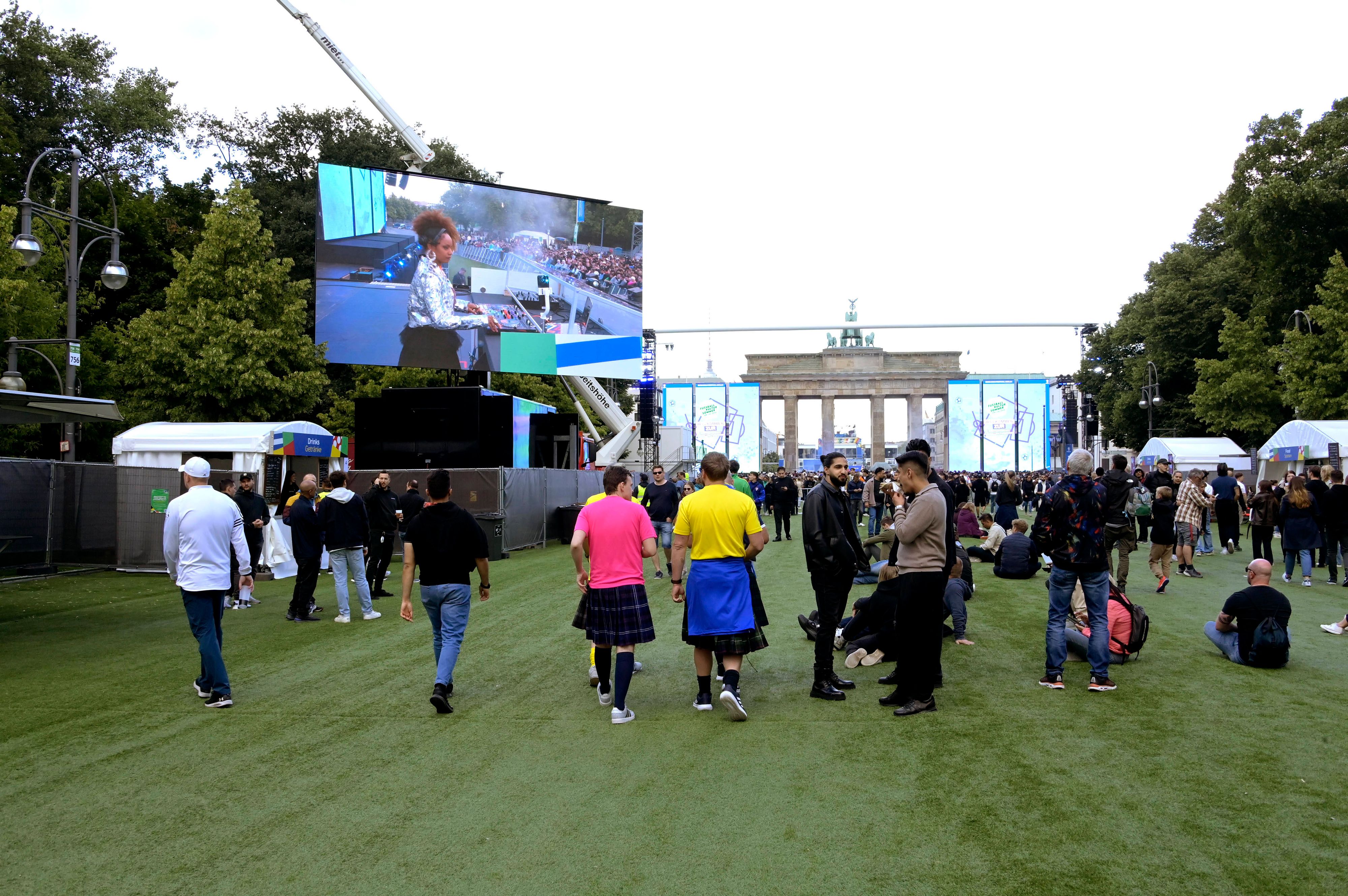Die Fanzone in Berlin